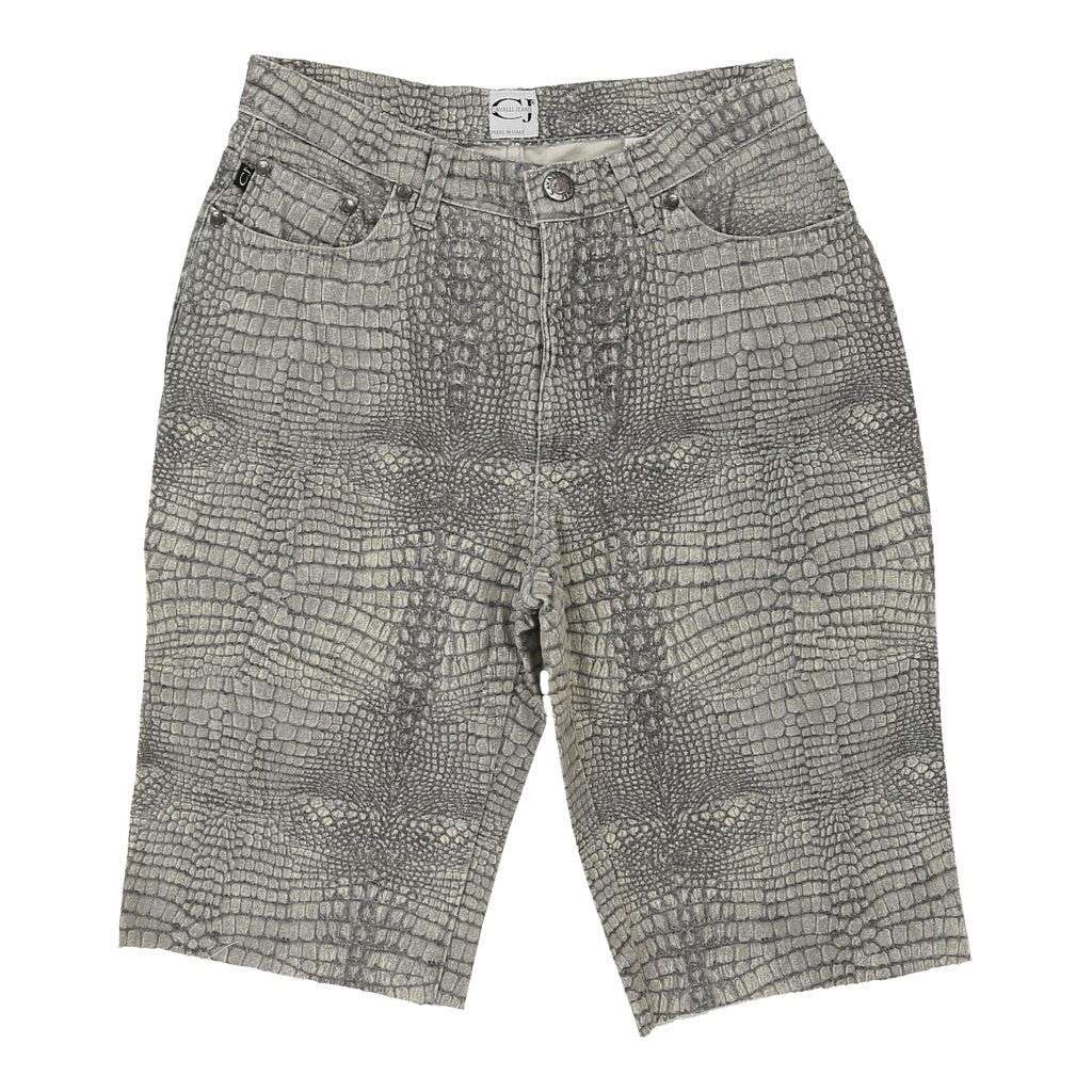 Cavalli Animal print Shorts - 28W UK 8 Green Cotton | Size: UK 8 Refurbished - N/A (Preloved Designer is not a specific brand, it refurbished available on Cerqular