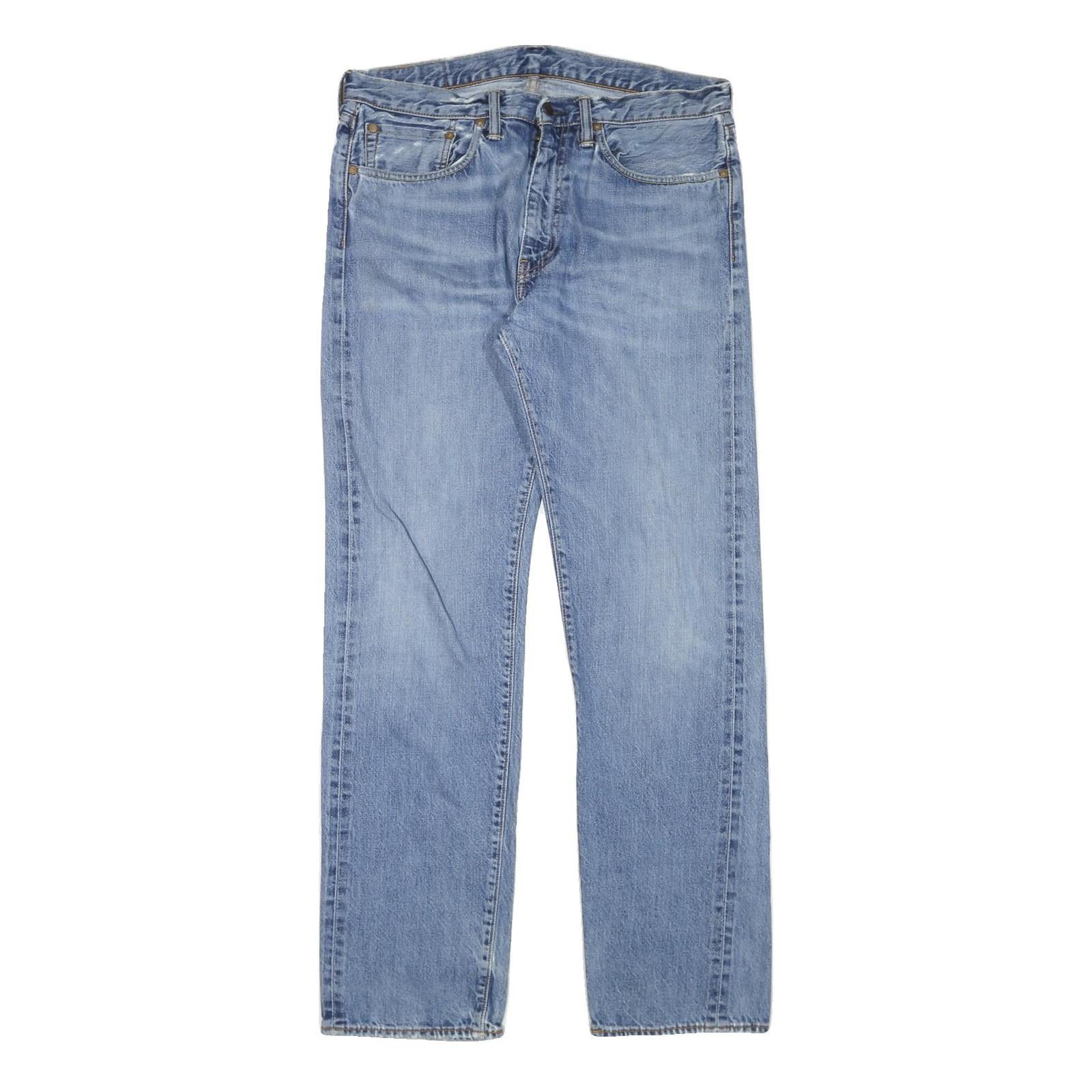 LEVI'S Mens Regular Fit Light Blue Denim Jeans W34 L33 Zip Closure Classic Style Refurbished - N/A refurbished available on Cerqular