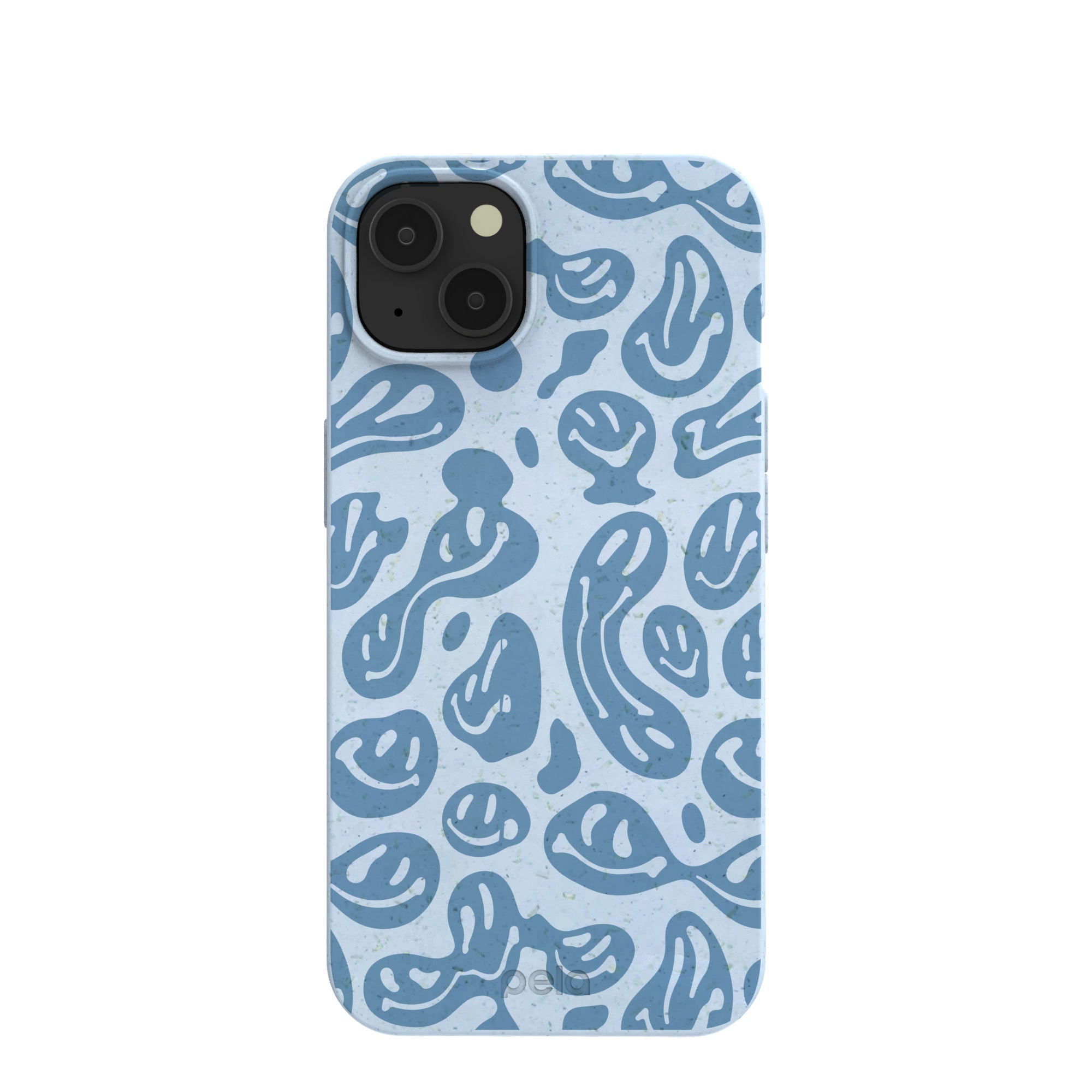 Powder Blue Melting Faces iPhone 13 Case Refurbished - Pela Case refurbished available on Cerqular