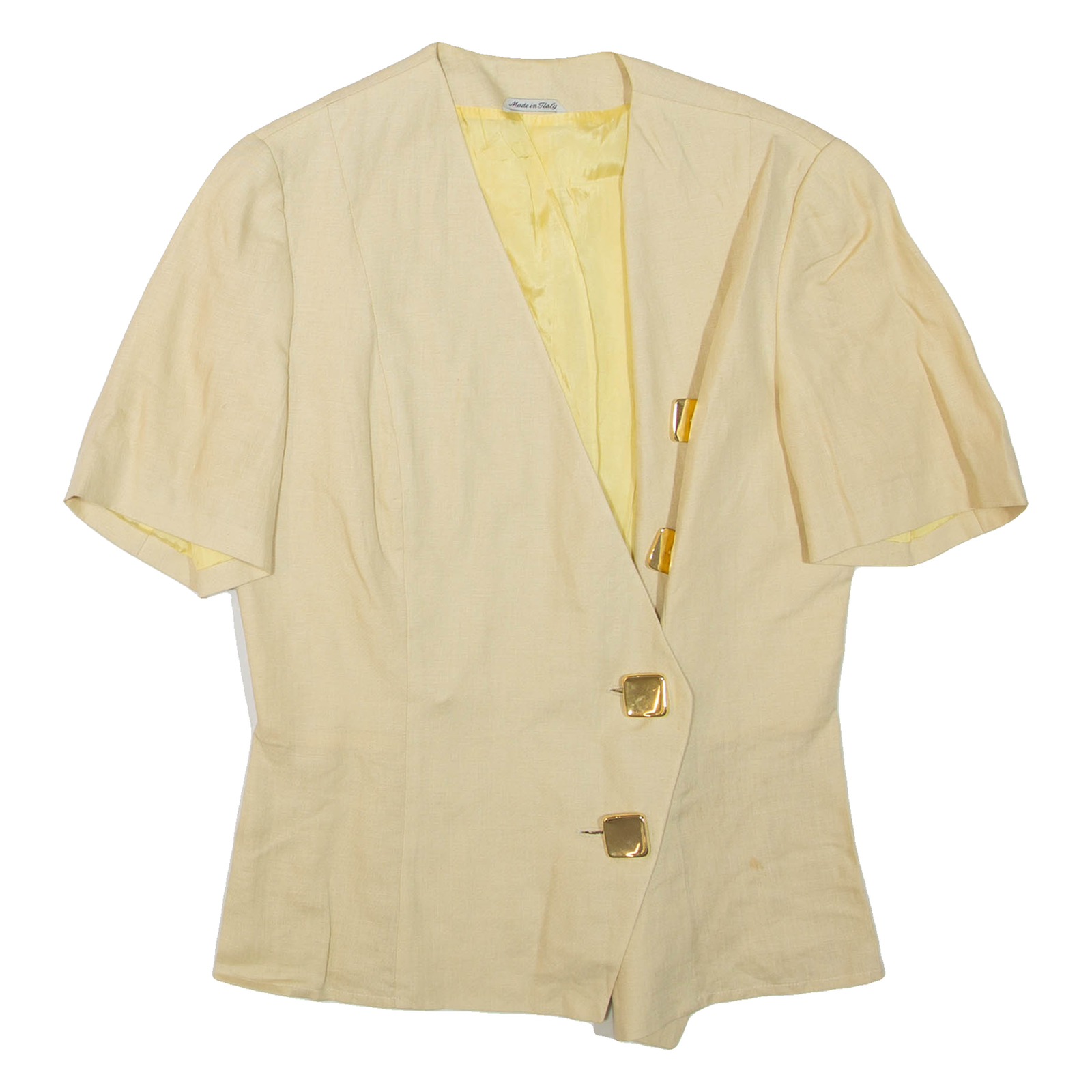 Womens Blouse Beige V-Neck M Refurbished - N/A refurbished available on Cerqular