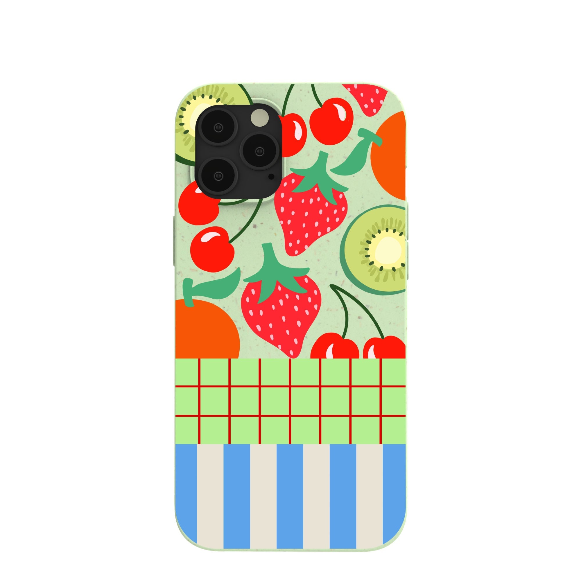 Sage Green Fresh Picnic iPhone 12 Pro Max Case Refurbished - Pela Case refurbished available on Cerqular