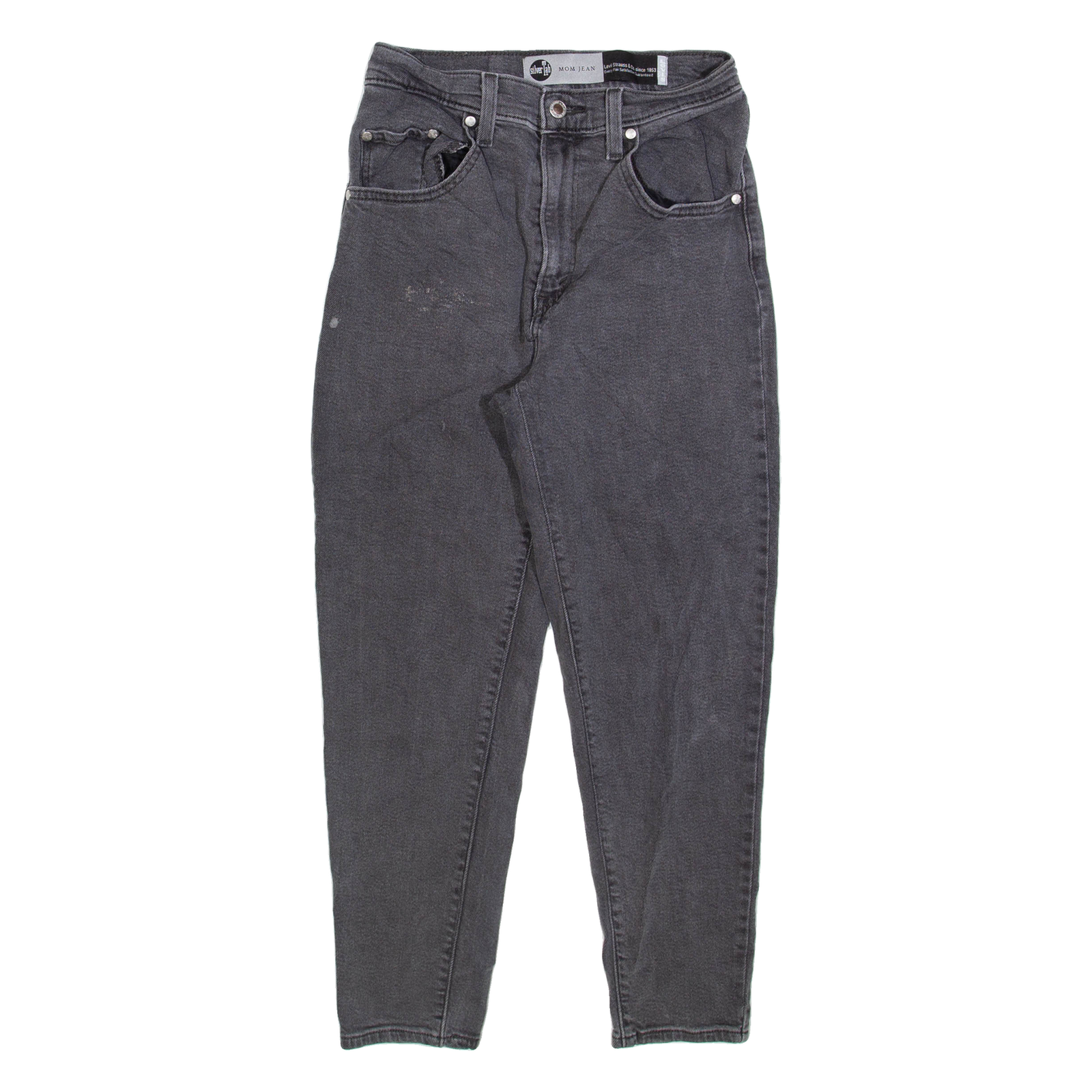 LEVI'S Silver Tab Womens Jeans Grey Relaxed Mom W24 L25 Refurbished - N/A refurbished available on Cerqular