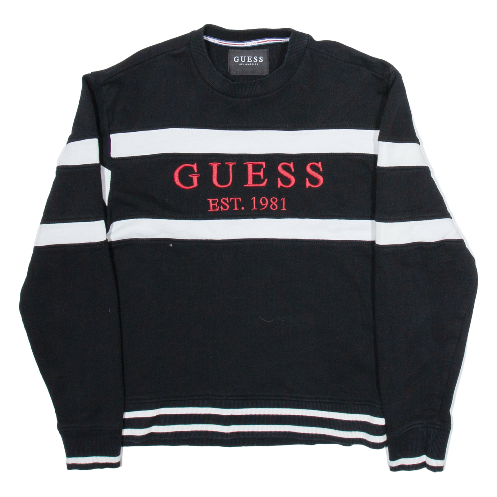 GUESS Womens Sweatshirt Black S Refurbished - N/A refurbished available on Cerqular