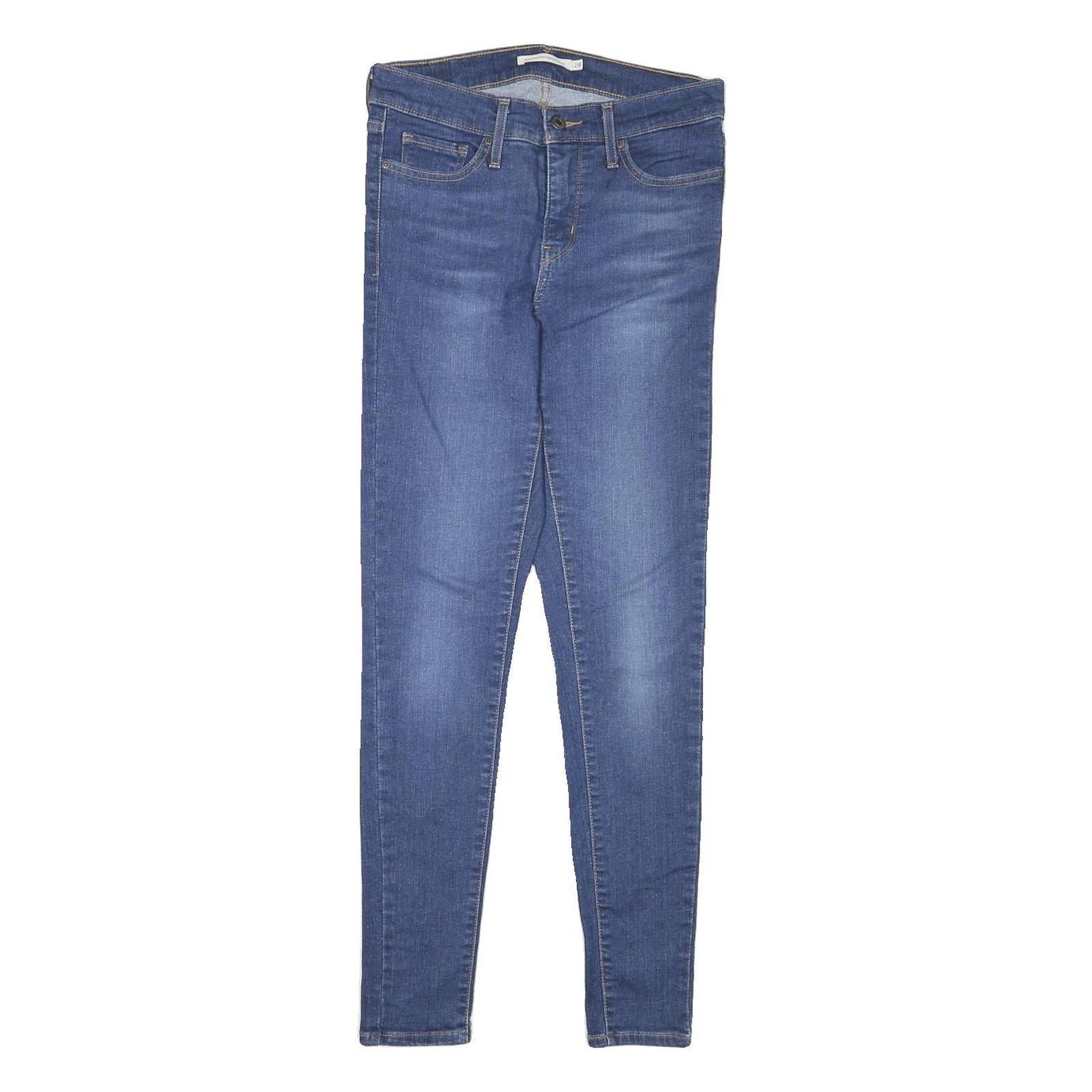 LEVI'S Womens Jeans Blue Slim Skinny Denim Medium W28 L28 Zip Cotton Blend Refurbished - N/A refurbished available on Cerqular