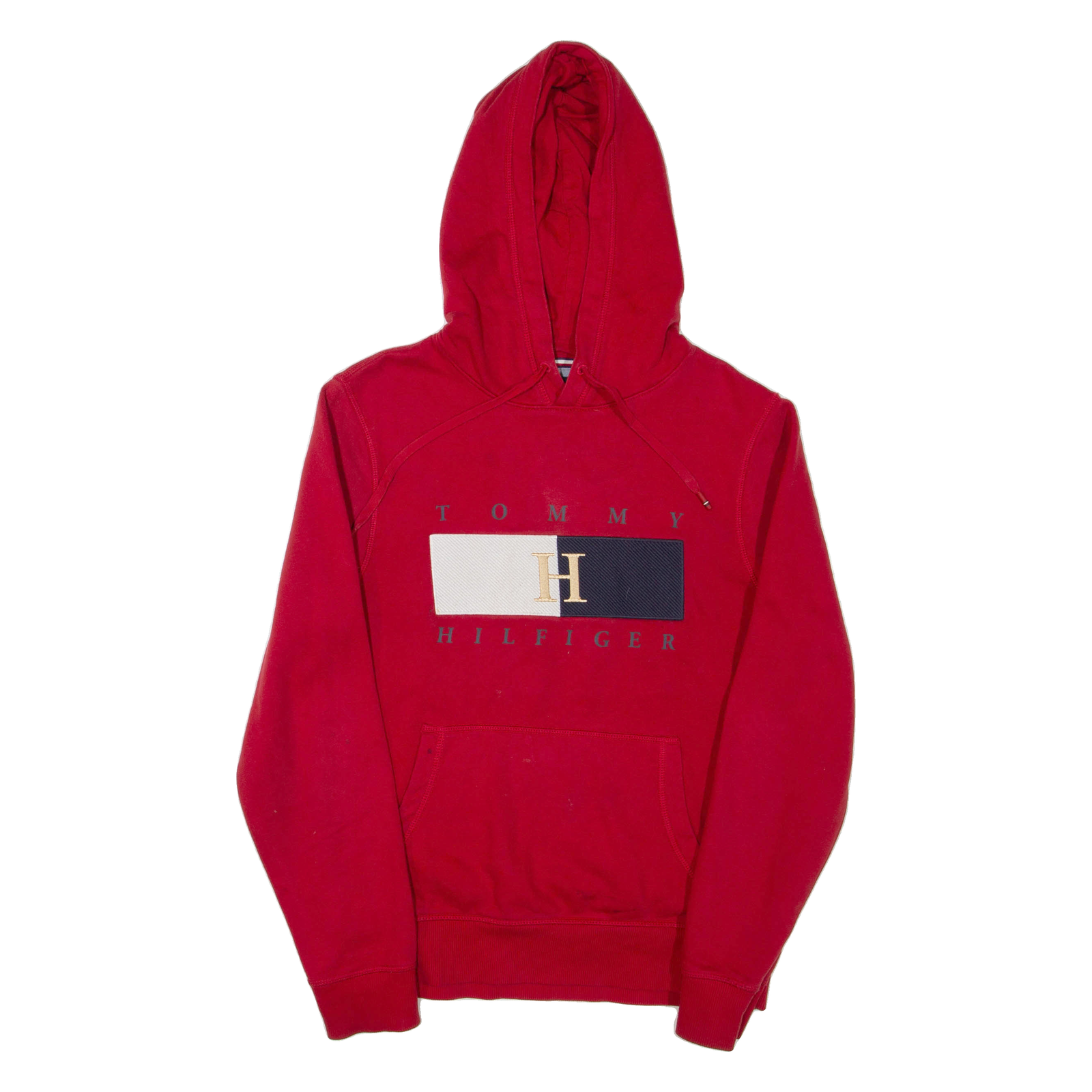 TOMMY HILFIGER Mens Red Hoodie S Refurbished - N/A refurbished available on Cerqular