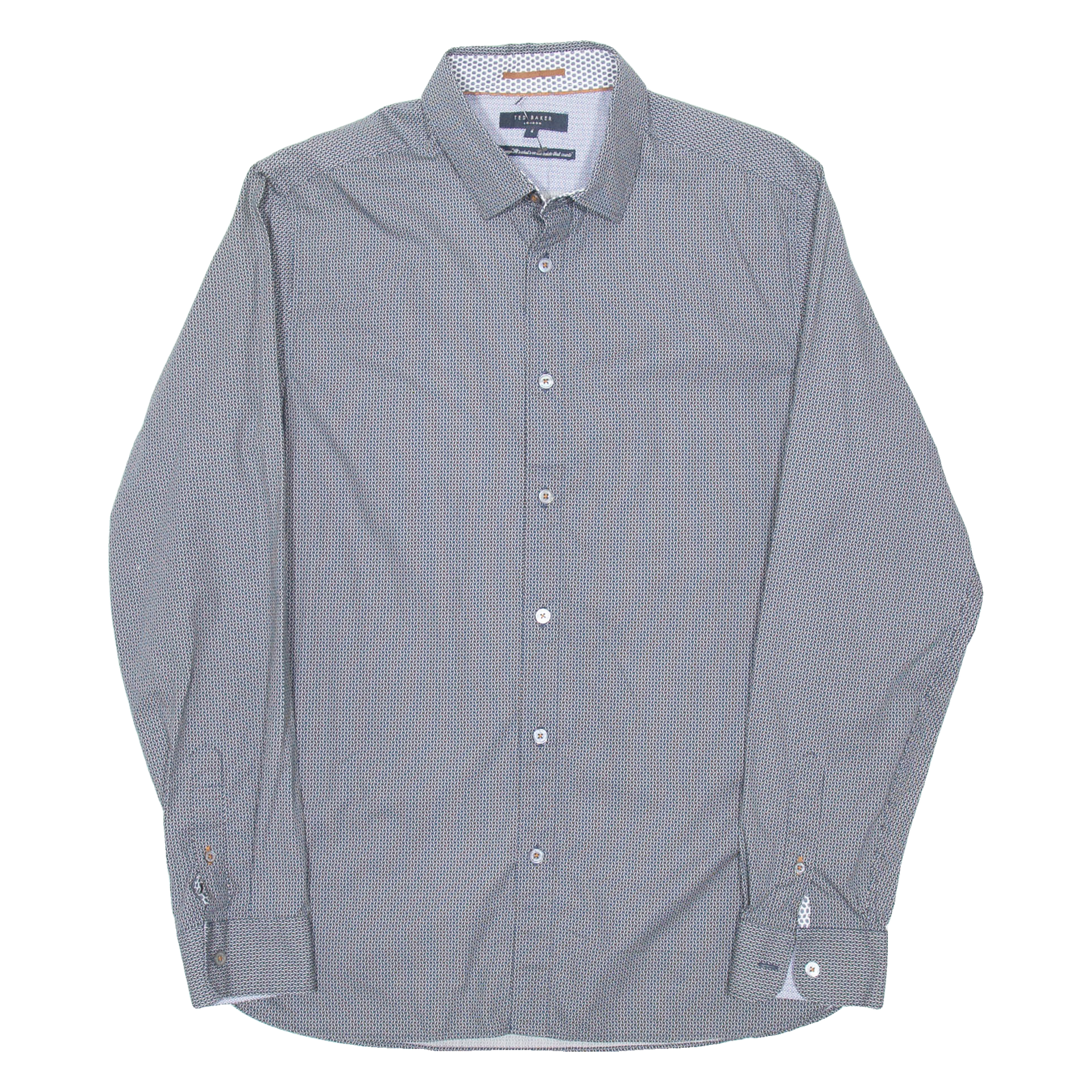 TED BAKER Mens Shirt Black Diamond Long Sleeve M Refurbished - N/A refurbished available on Cerqular