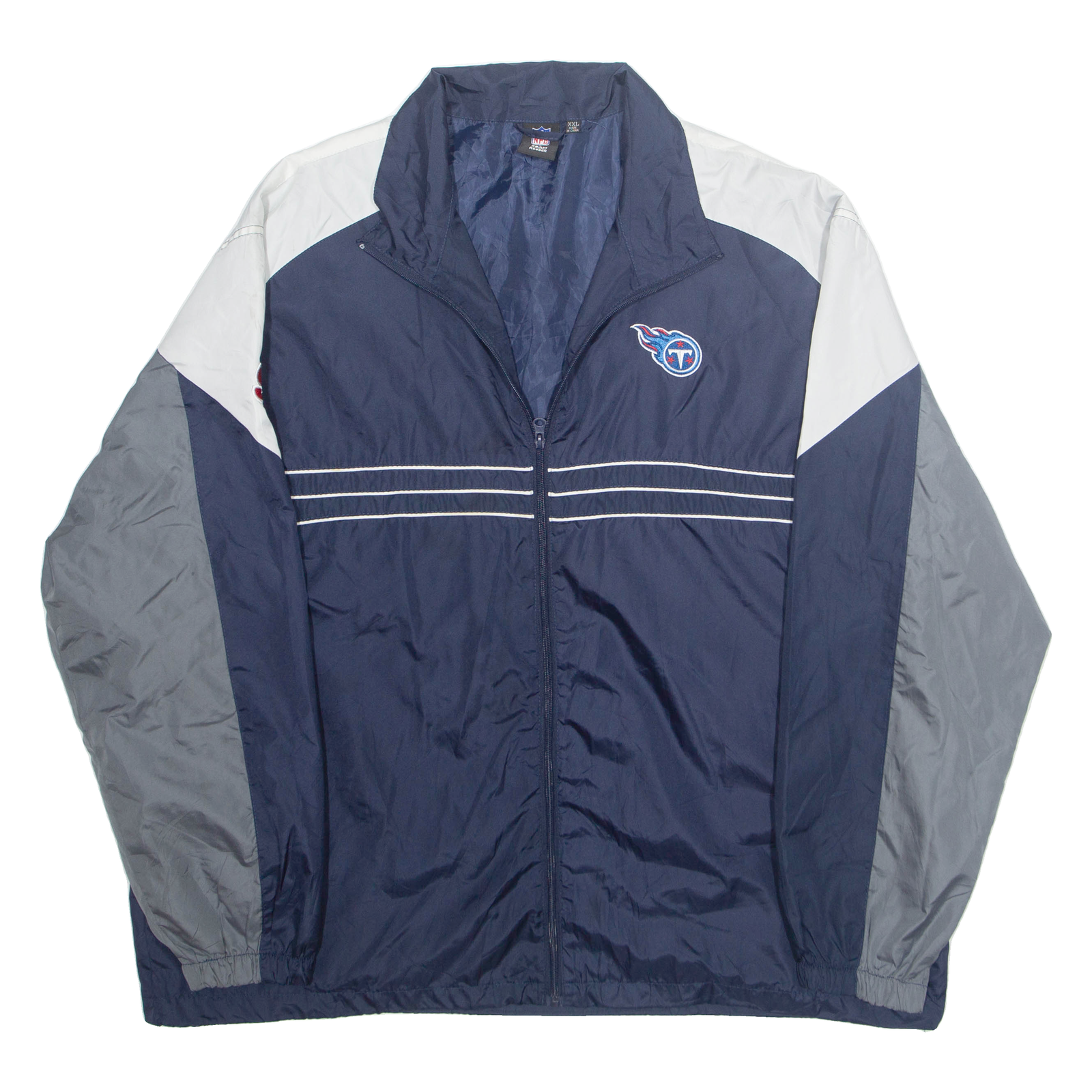 NFL Mens Track Jacket Blue Nylon USA 2XL Refurbished - N/A refurbished available on Cerqular