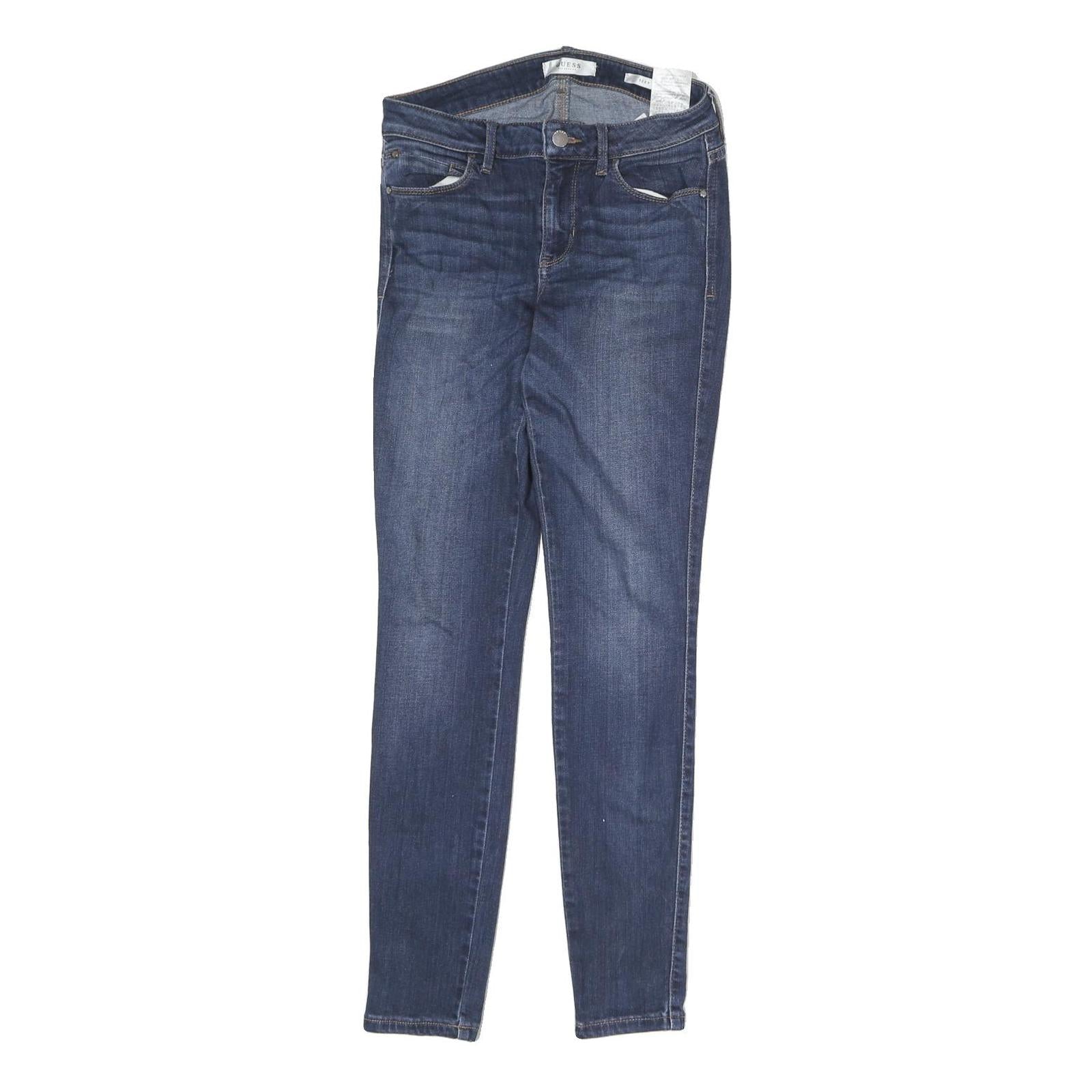 GUESS Mens Jeans Blue Slim Skinny Denim Medium W28 L29 Stylish Zip Closure Refurbished - N/A refurbished available on Cerqular