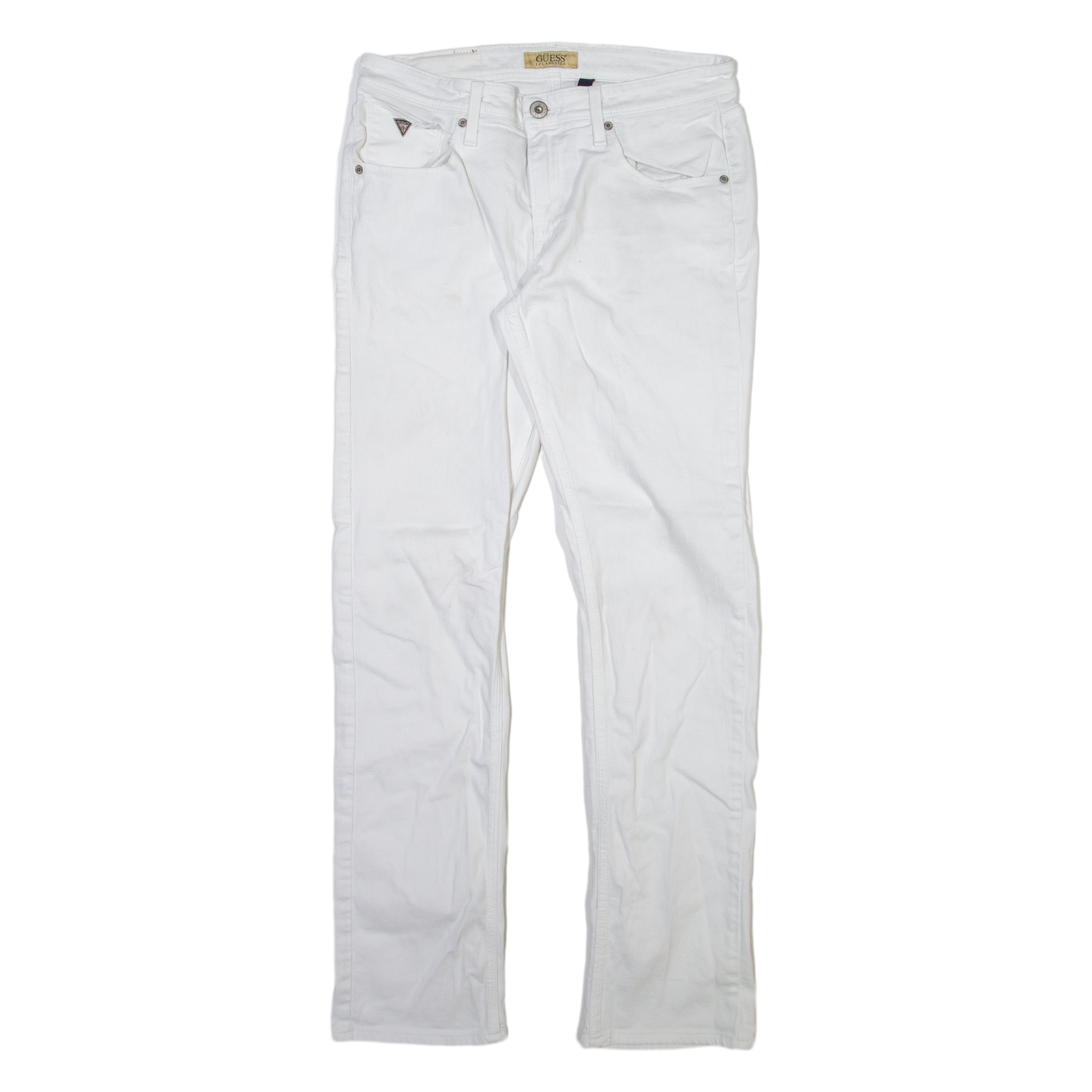 Buy GUESS Womens Jeans White Slim Straight W32 L33 Refurbished - $25.99 GUESS Womens Jeans White Slim Straight W32 L33 Refurbished - N/A refurbished available on Cerqular
