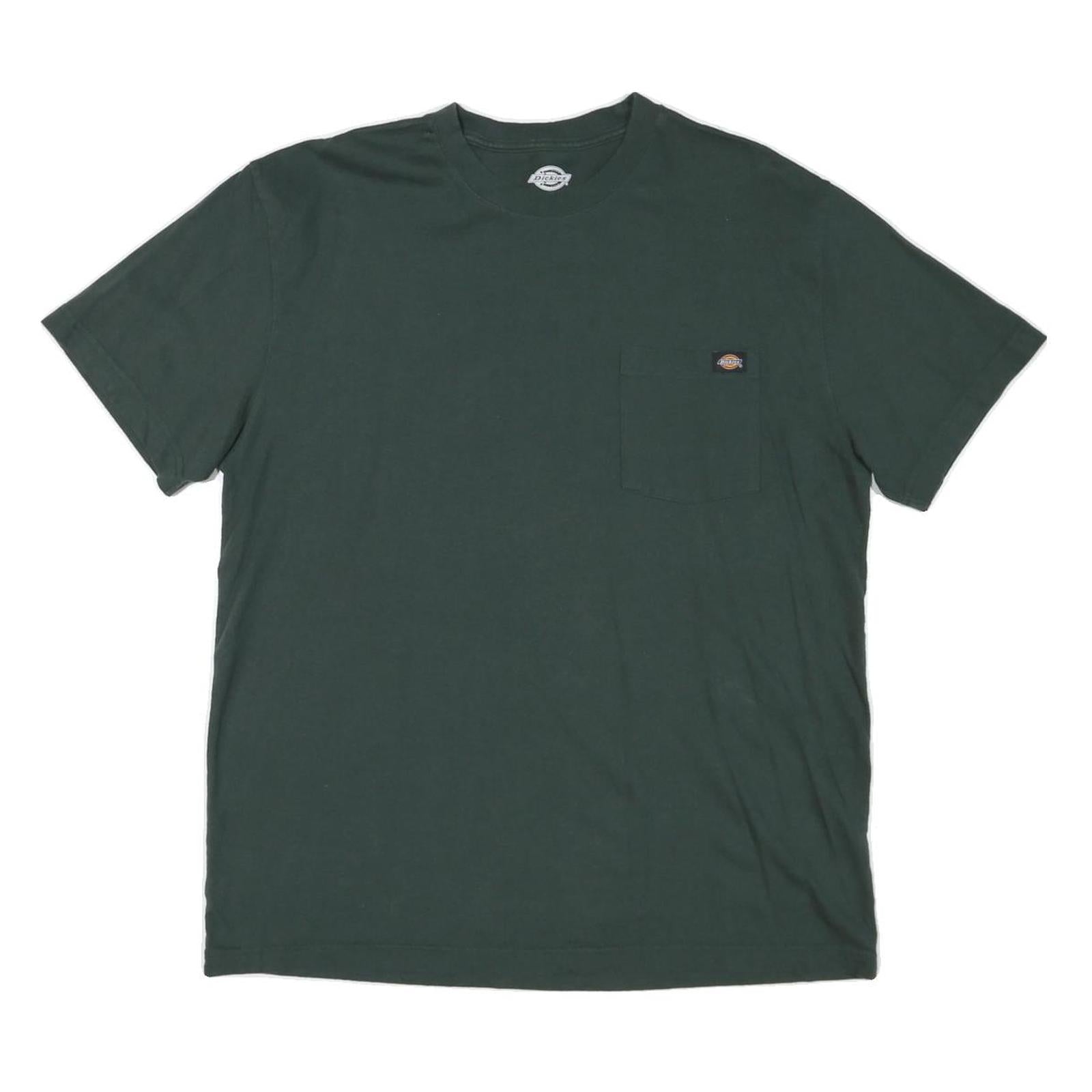 DICKIES Mens Green Pocket T-Shirt XL Short Sleeve Crew Neck Workwear Casual Refurbished - N/A refurbished available on Cerqular
