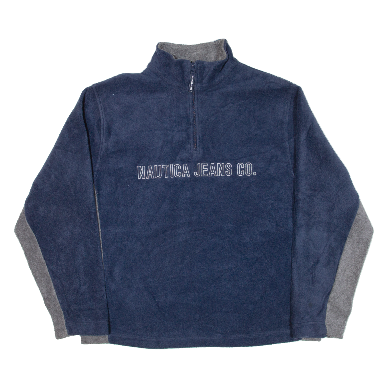 NAUTICA Mens Fleece Blue 1/4 Zip 2XL Refurbished - N/A refurbished available on Cerqular