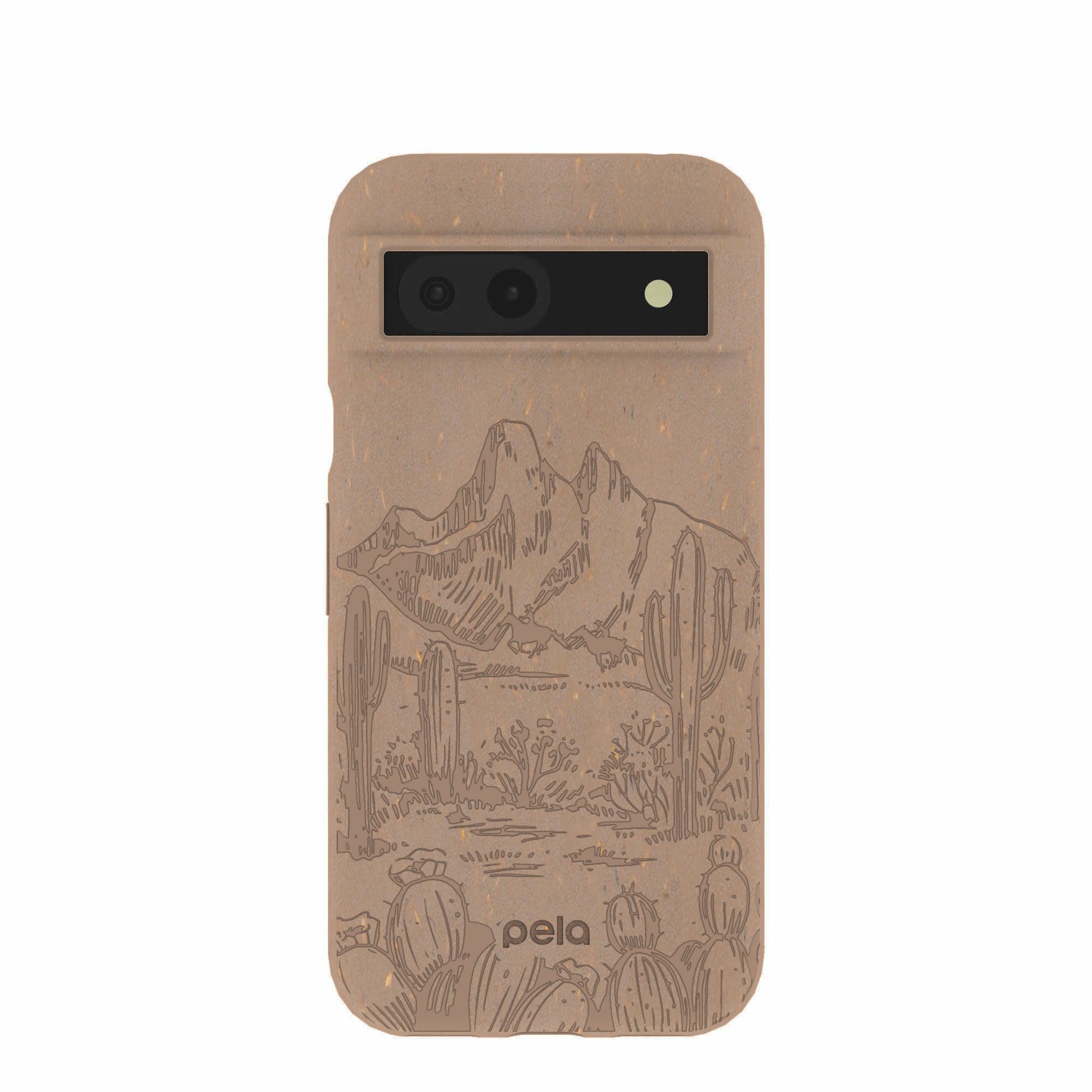 Chocolate Brown Desert Run Google Pixel 8a Case Refurbished - Pela Case refurbished available on Cerqular