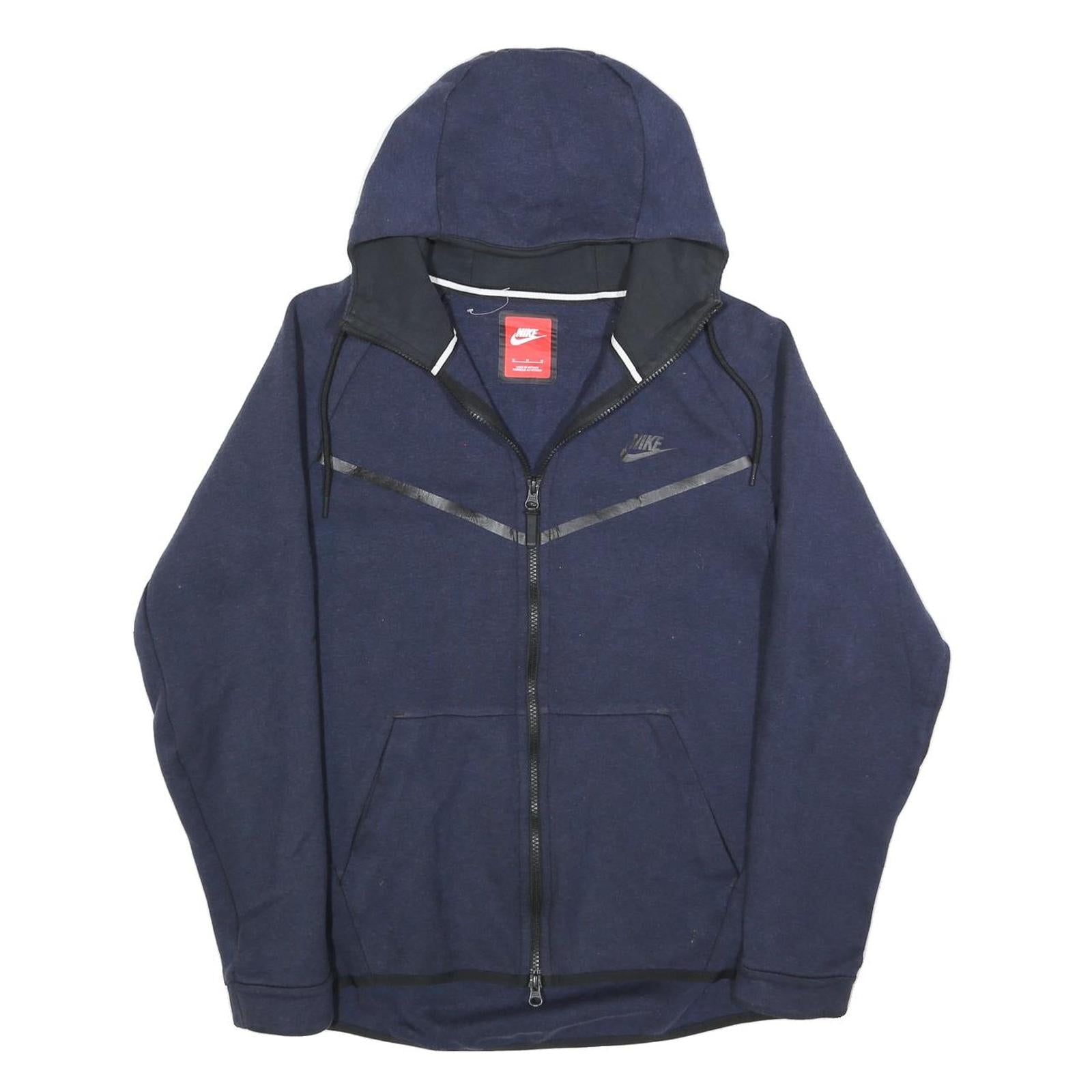 NIKE Mens Navy Blue Full Zip Hoodie M Sportswear Casual Lightweight Refurbished - N/A refurbished available on Cerqular