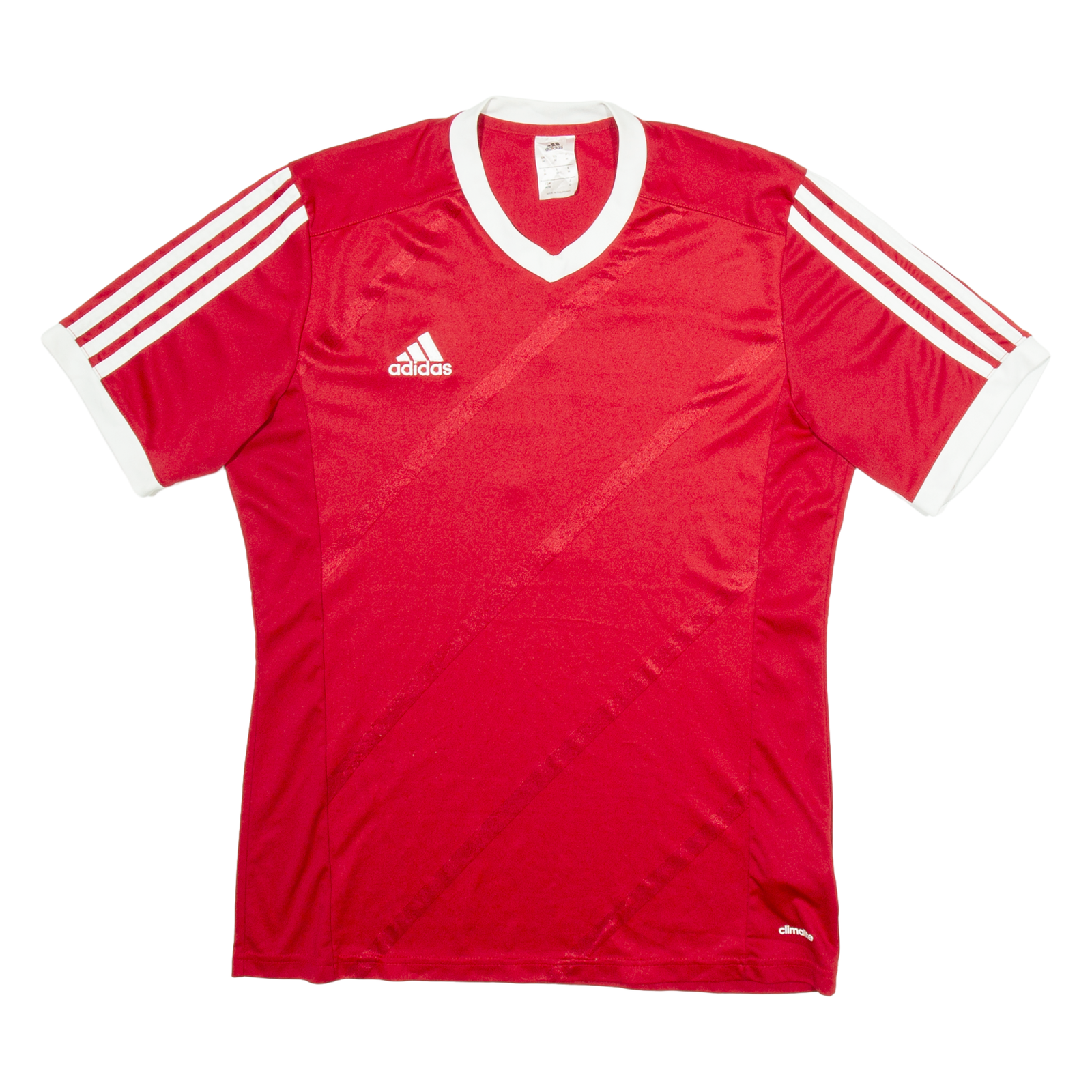 ADIDAS Mens Football Shirt T-Shirt Red V-Neck M Refurbished - N/A refurbished available on Cerqular