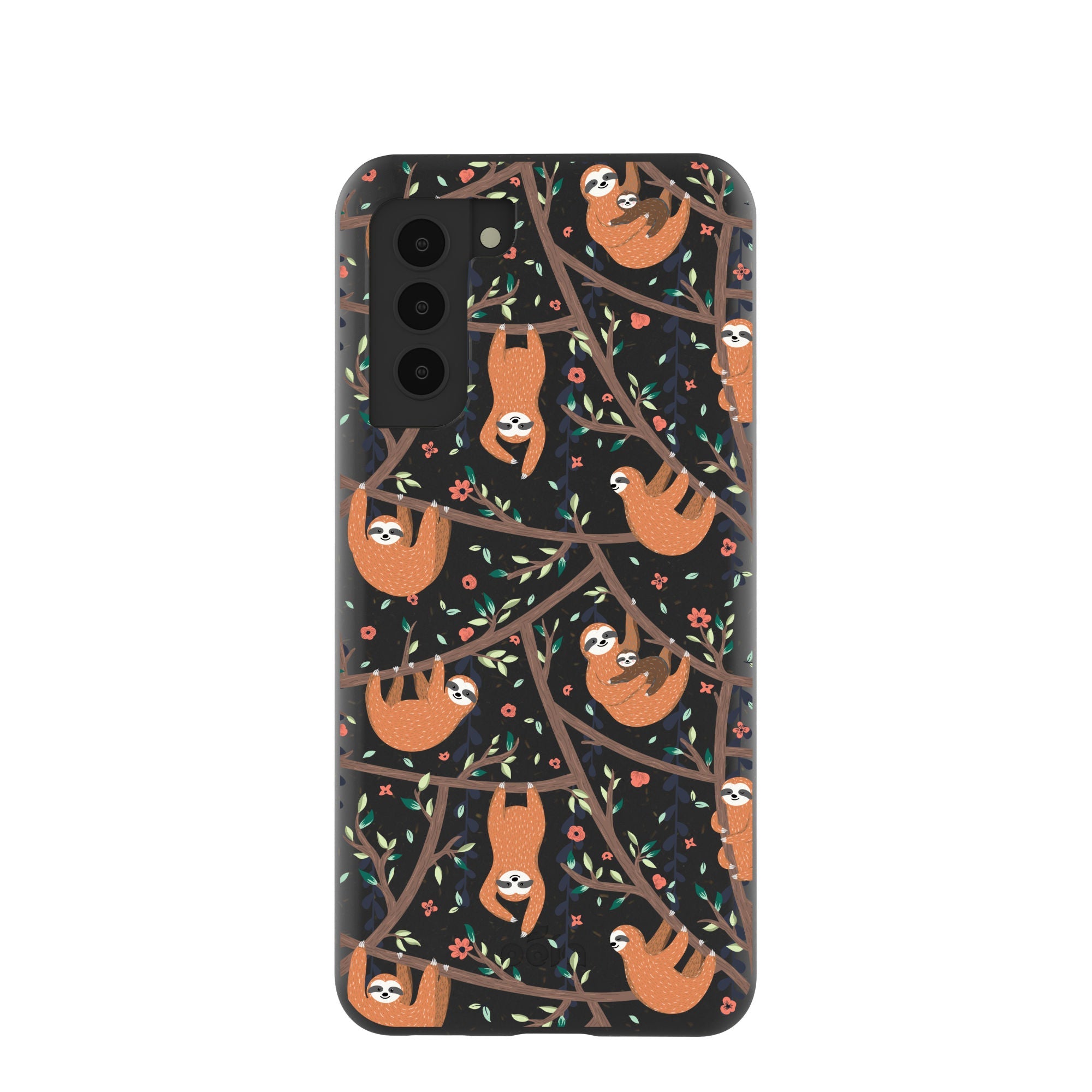 Black Jungle Sloths Samsung Galaxy S21 Case Refurbished - Pela Case refurbished available on Cerqular