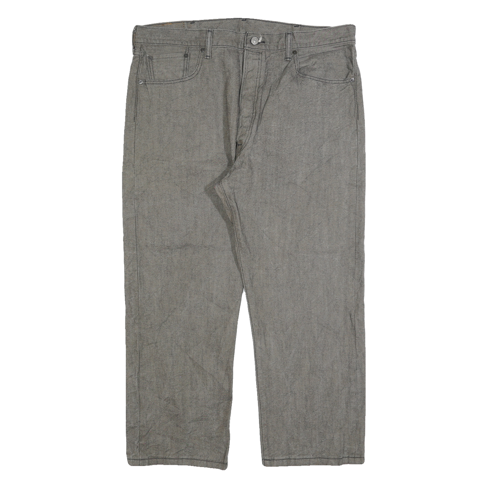 LEVI'S 501XX Mens Jeans Grey Regular Straight Denim Dark W40 L26 Classic Button Refurbished - N/A refurbished available on Cerqular
