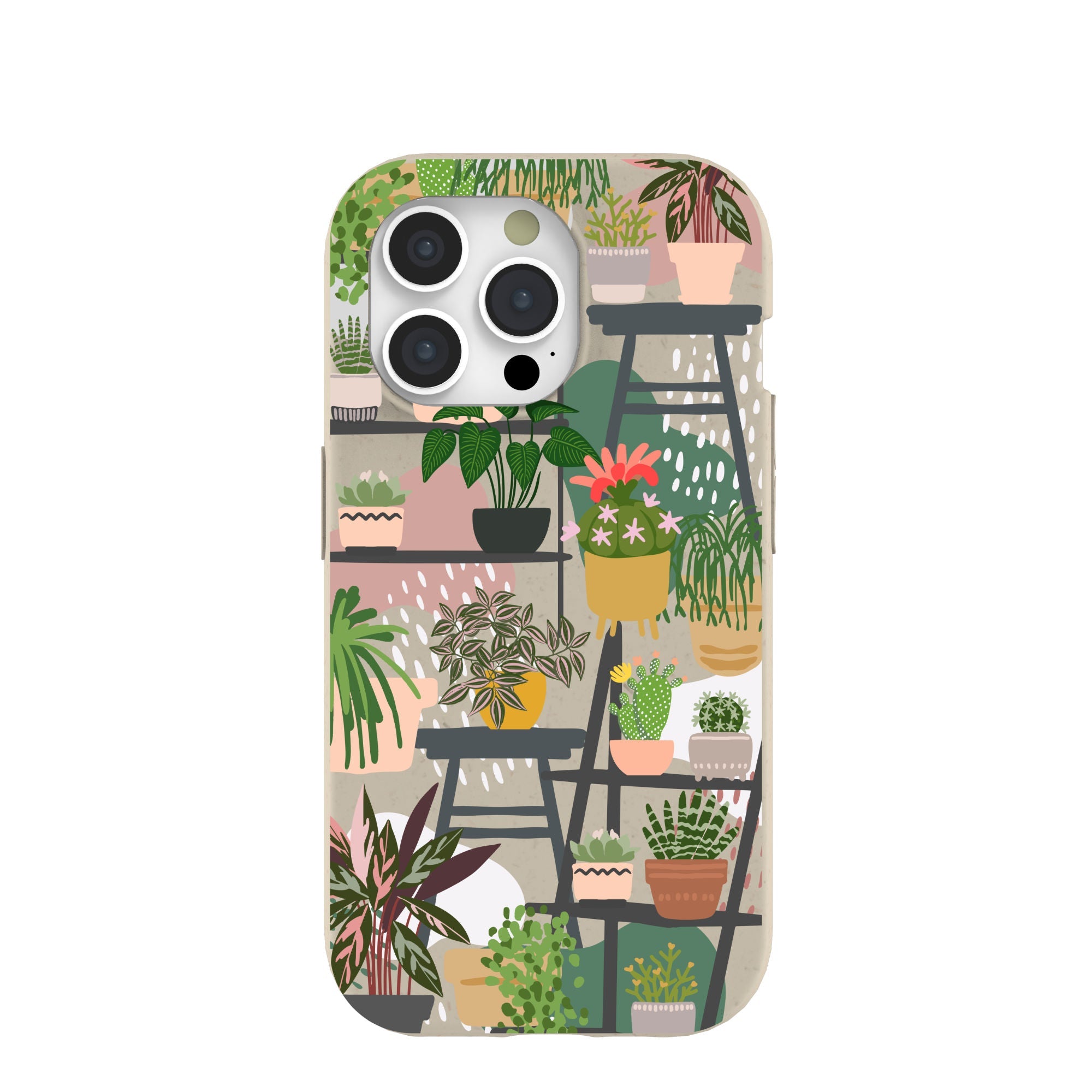 London Fog Botanical Oasis iPhone 15 Pro Case Refurbished - Pela Case refurbished available on Cerqular