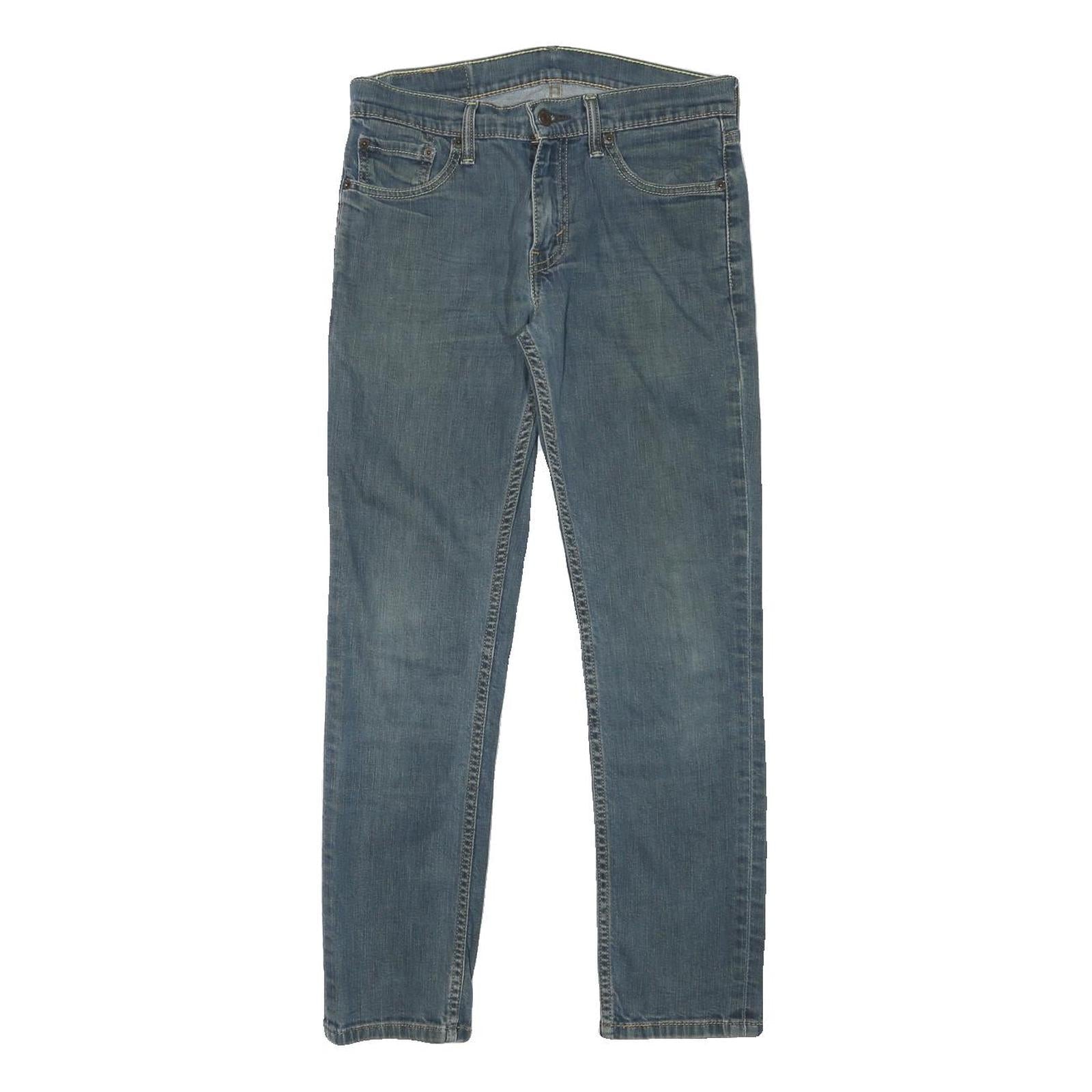 LEVI'S 511 Mens Slim Blue Denim Medium W29 L27 Zip Jeans Refurbished - N/A refurbished available on Cerqular