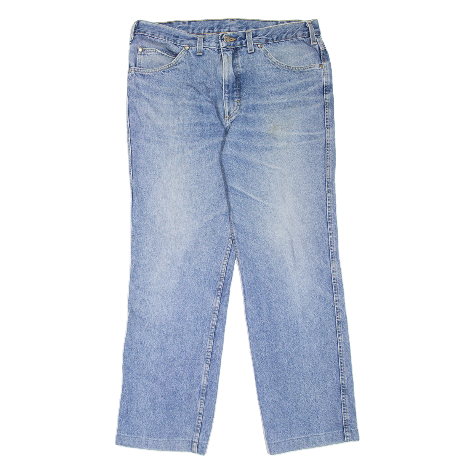 MUSTANG Mens Jeans Blue Regular Straight Stone Wash W32 L28 Refurbished - N/A refurbished available on Cerqular