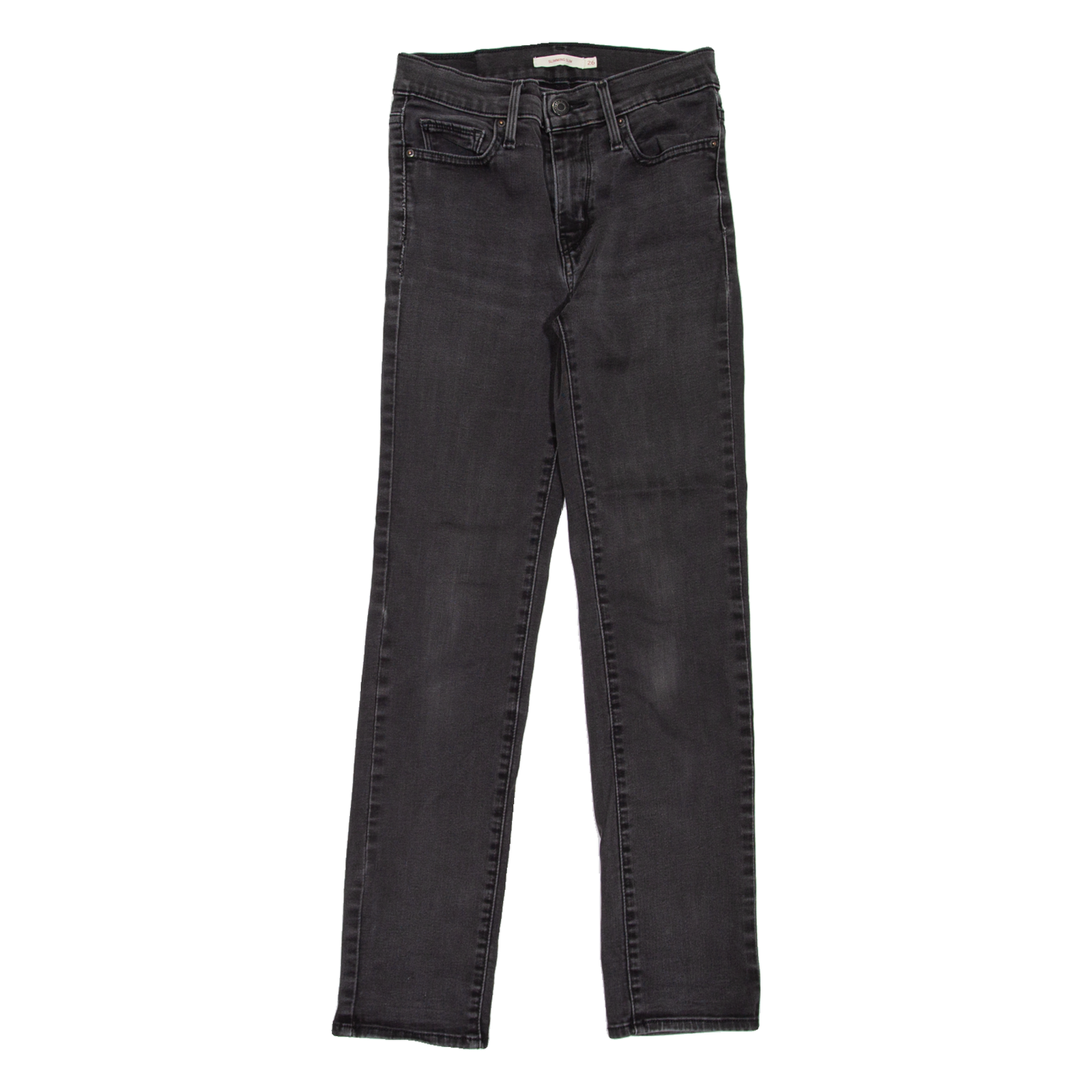 Buy LEVI'S Slimming Womens Jeans Grey Slim Straight W26 L30 Refurbished - $29.89 LEVI'S Slimming Womens Jeans Grey Slim Straight W26 L30 Refurbished - N/A refurbished available on Cerqular