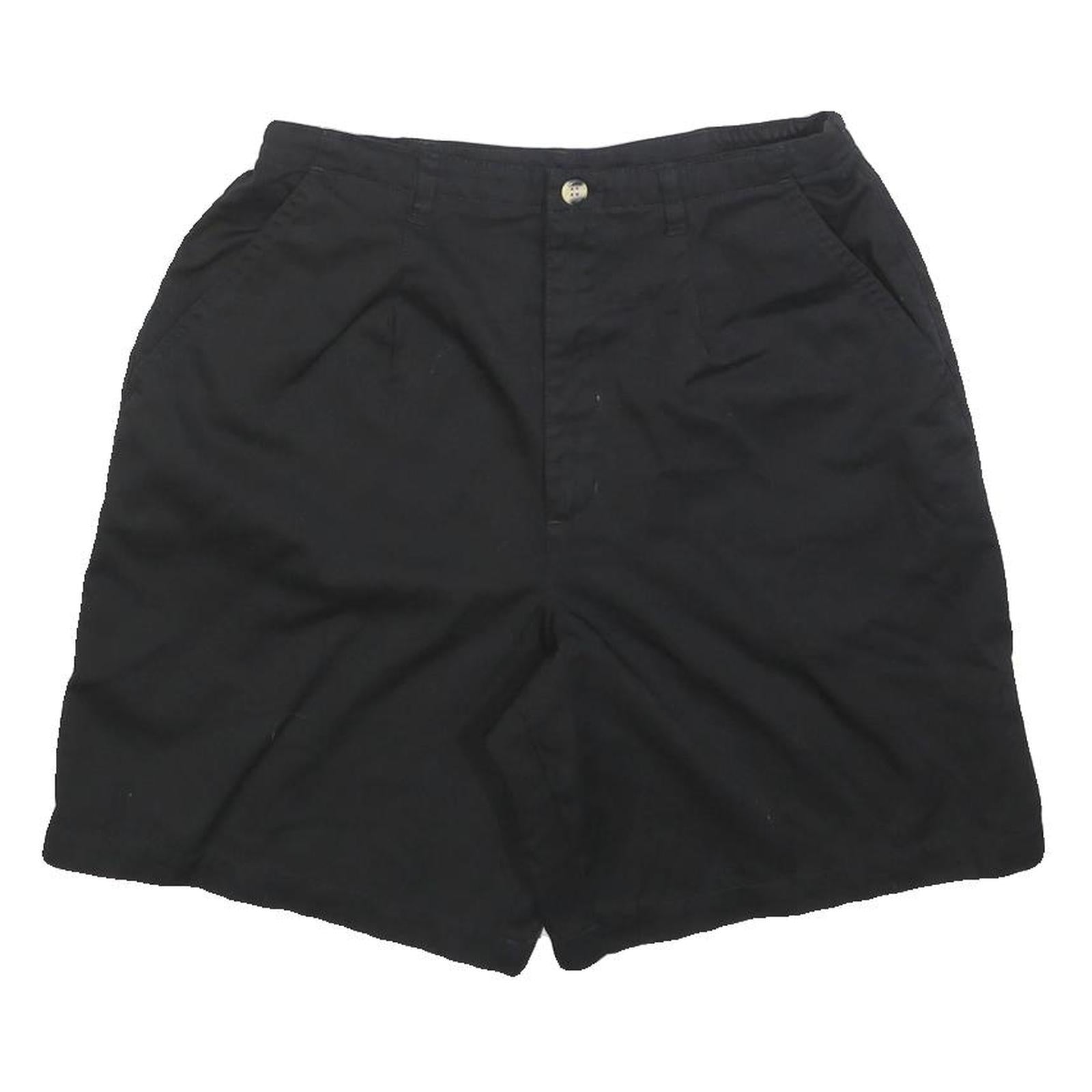 JENIFER MOORE Womens Shorts Black Casual Plain S W26 Lightweight Button Fly Refurbished - N/A refurbished available on Cerqular