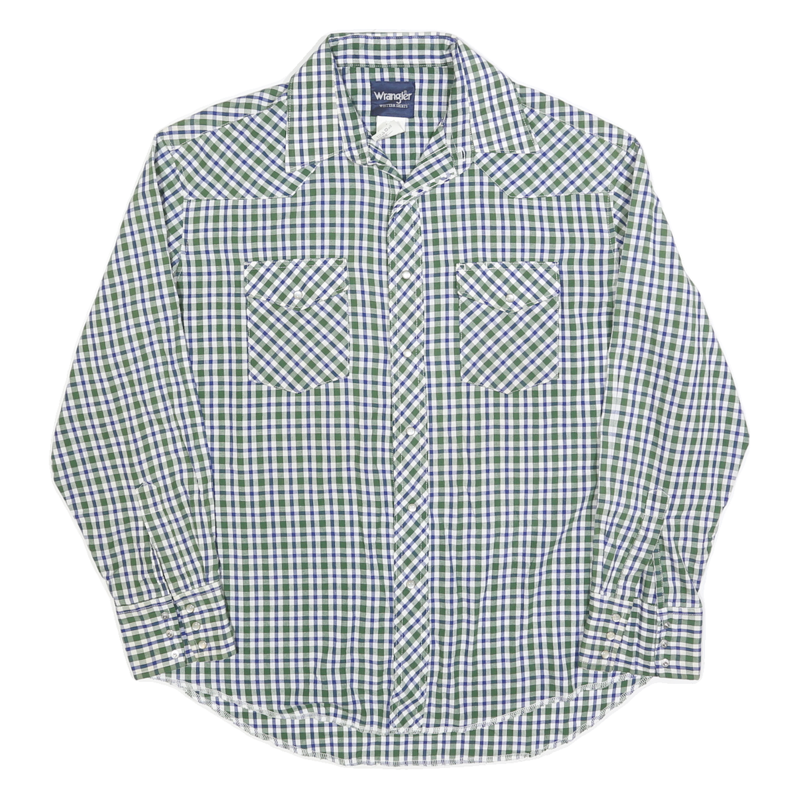 Buy WRANGLER Mens Green & Blue Check Shirt L Western Casual Buttoned Long Sleeve Refurbished - $40.29 WRANGLER Mens Green & Blue Check Shirt L Western Casual Buttoned Long Sleeve Refurbished - N/A refurbished available on Cerqular