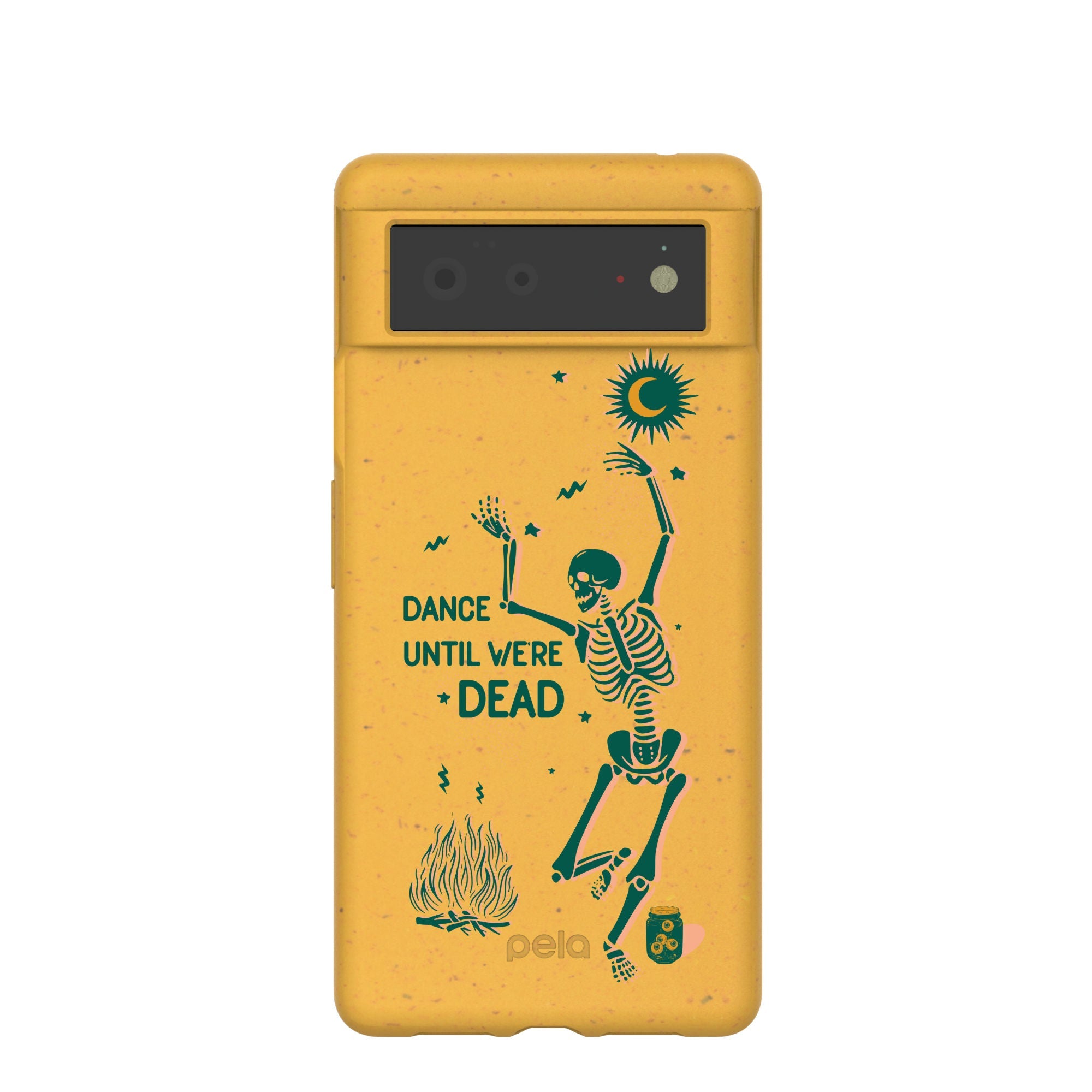 Honey Dancing Skeleton Google Pixel 6 Case Refurbished - Pela Case refurbished available on Cerqular