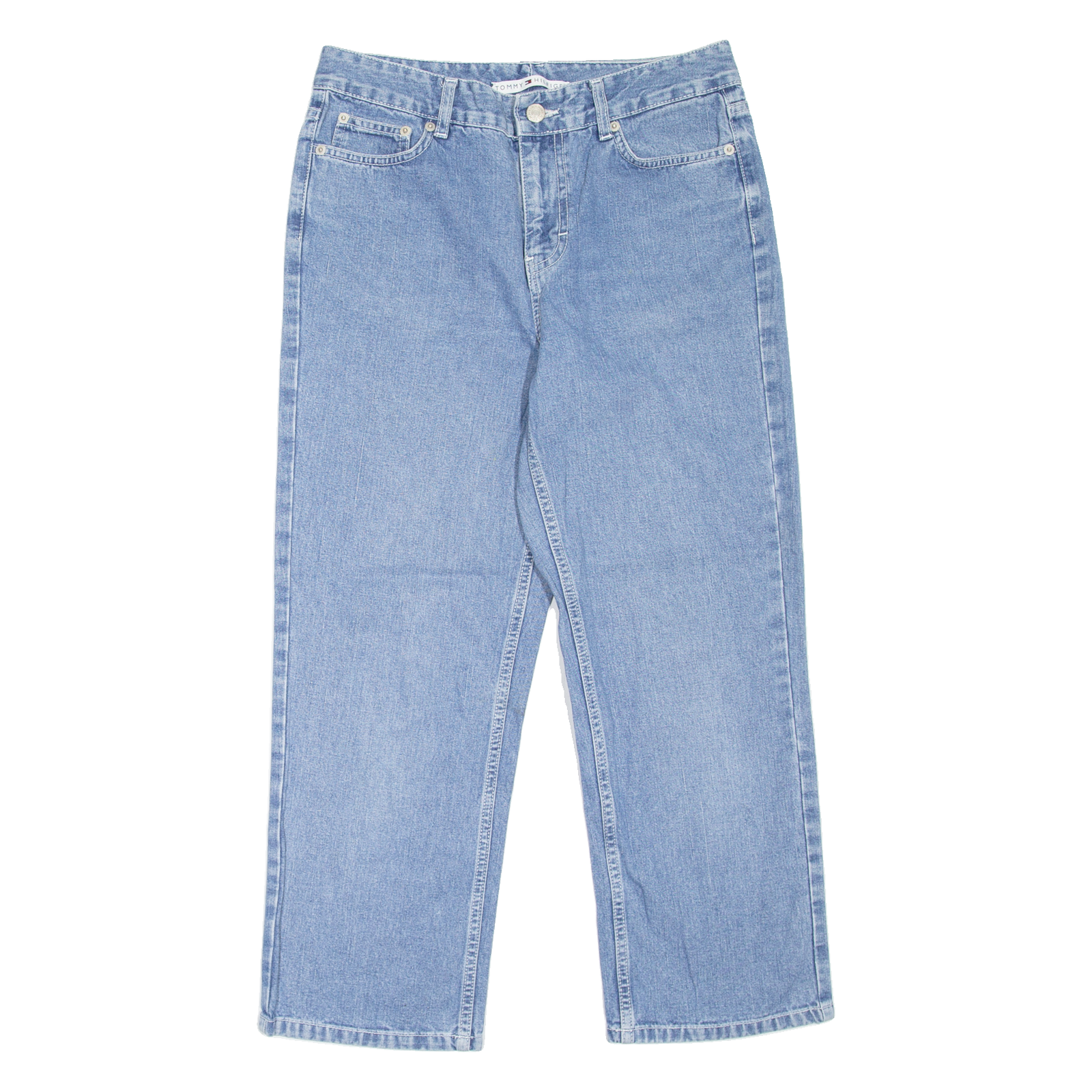 TOMMY HILFIGER Womens Jeans Blue Relaxed Tapered W30 L24 Refurbished - N/A refurbished available on Cerqular