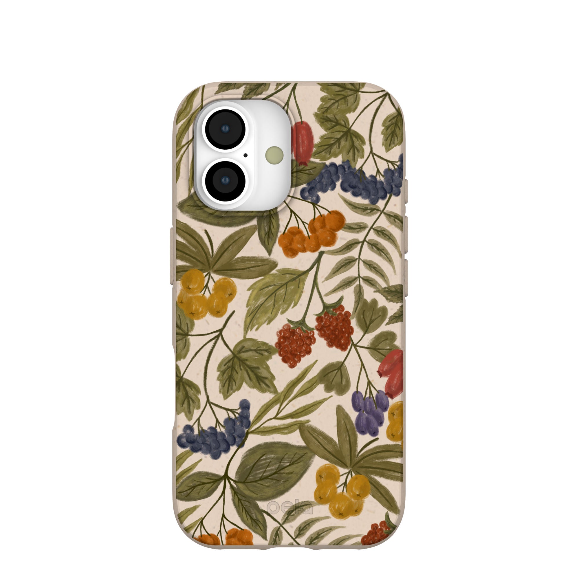 Seashell Fall Berries iPhone 17 Case | MagSafe Compatibility: With MagSafe Refurbished - Pela Case refurbished available on Cerqular