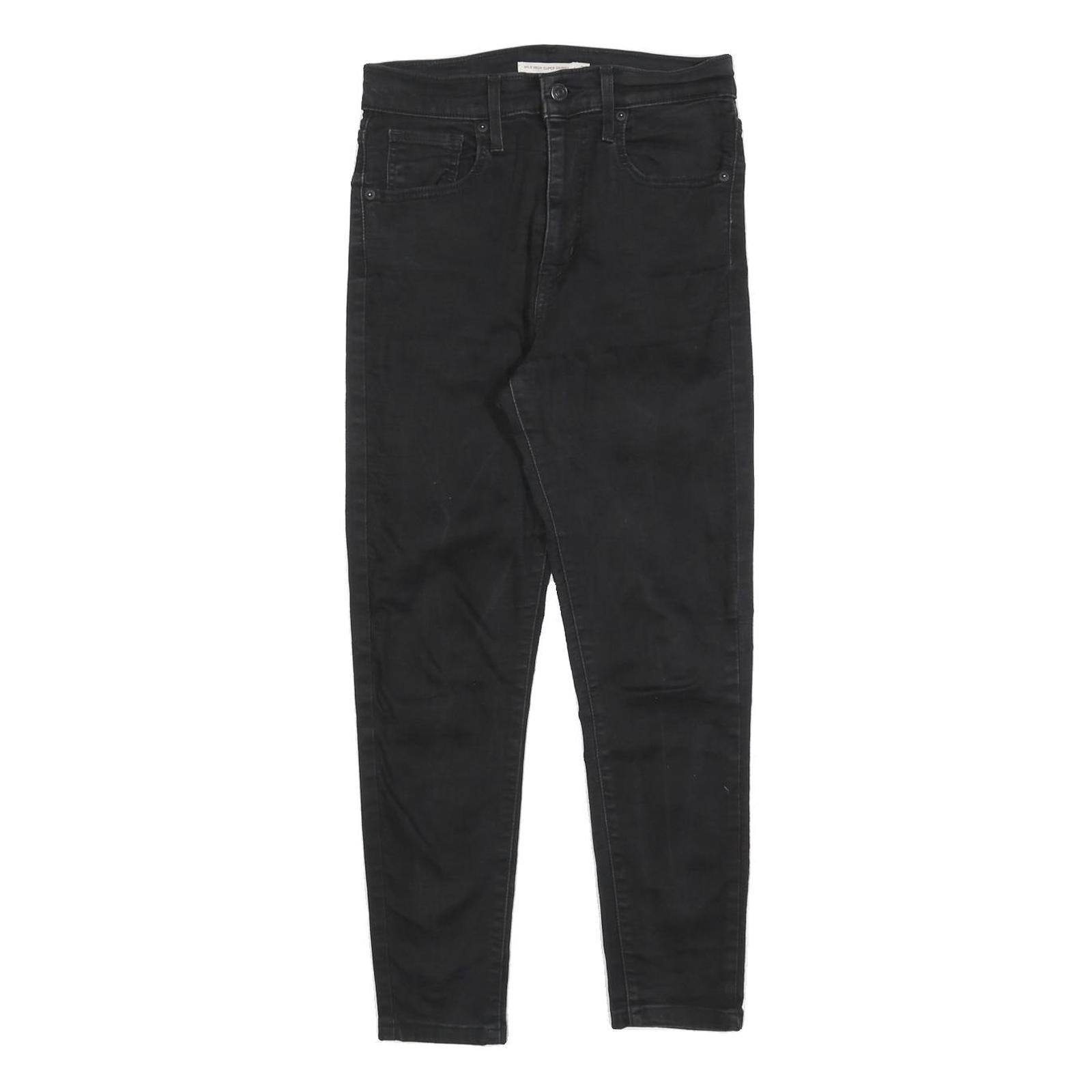 LEVI'S Womens Slim Black Denim Slim Jeans W28 L25 Stretch Cotton Blend Refurbished - N/A refurbished available on Cerqular