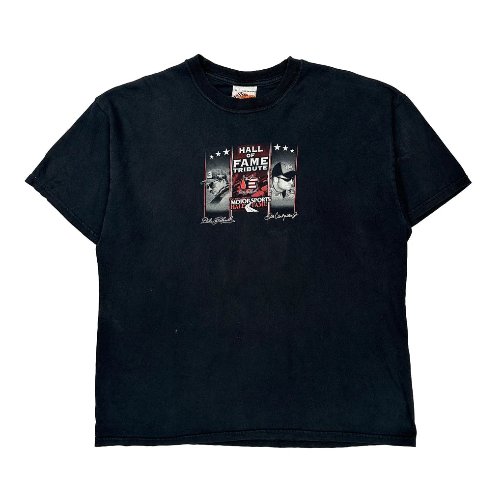 Motorsports Hall Of Fame Winners Circle Nascar T-Shirt - XL Black Cotton Refurbished - Thrifted (note: this is a term often used to describe second- refurbished available on Cerqular