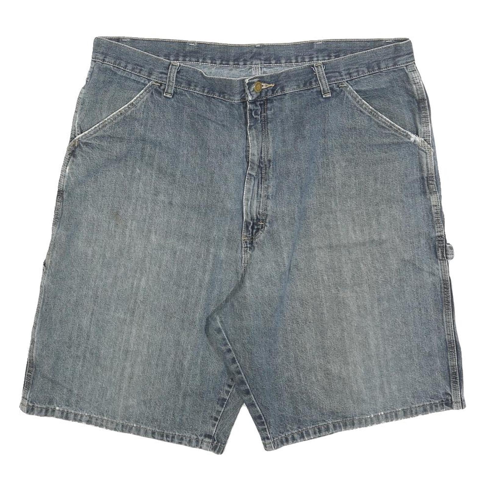 WRANGLER Mens Denim Blue Casual Shorts XL W38 Carpenter Style Workwear Refurbished - N/A refurbished available on Cerqular