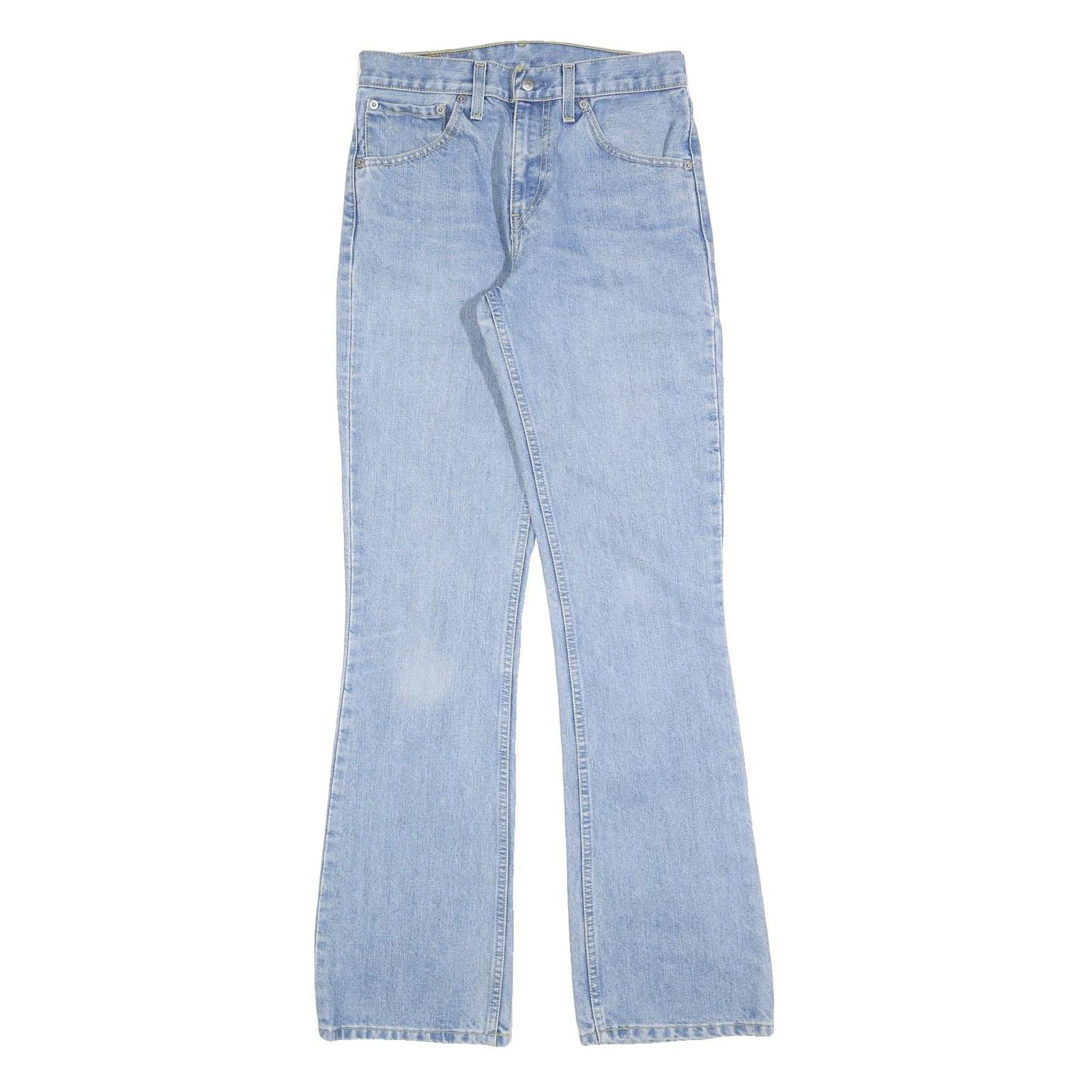 LEVI'S 525 04 Womens Jeans Blue Regular Flared Denim Light W26 L34 Classic Fit Refurbished - N/A refurbished available on Cerqular