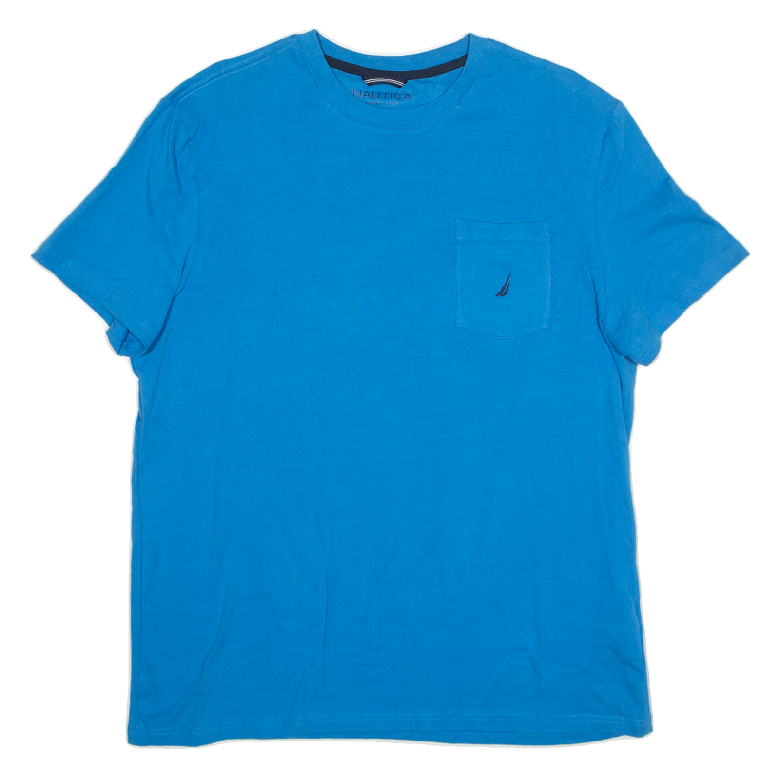 NAUTICA Mens T-Shirt Blue L Refurbished - N/A refurbished available on Cerqular