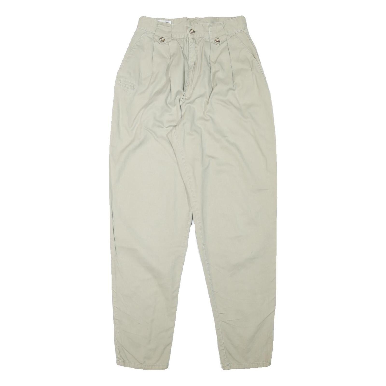 SYCAMORE Womens Cotton Blend Beige Relaxed Tapered Trousers W24 L29 Casual Refurbished - N/A refurbished available on Cerqular