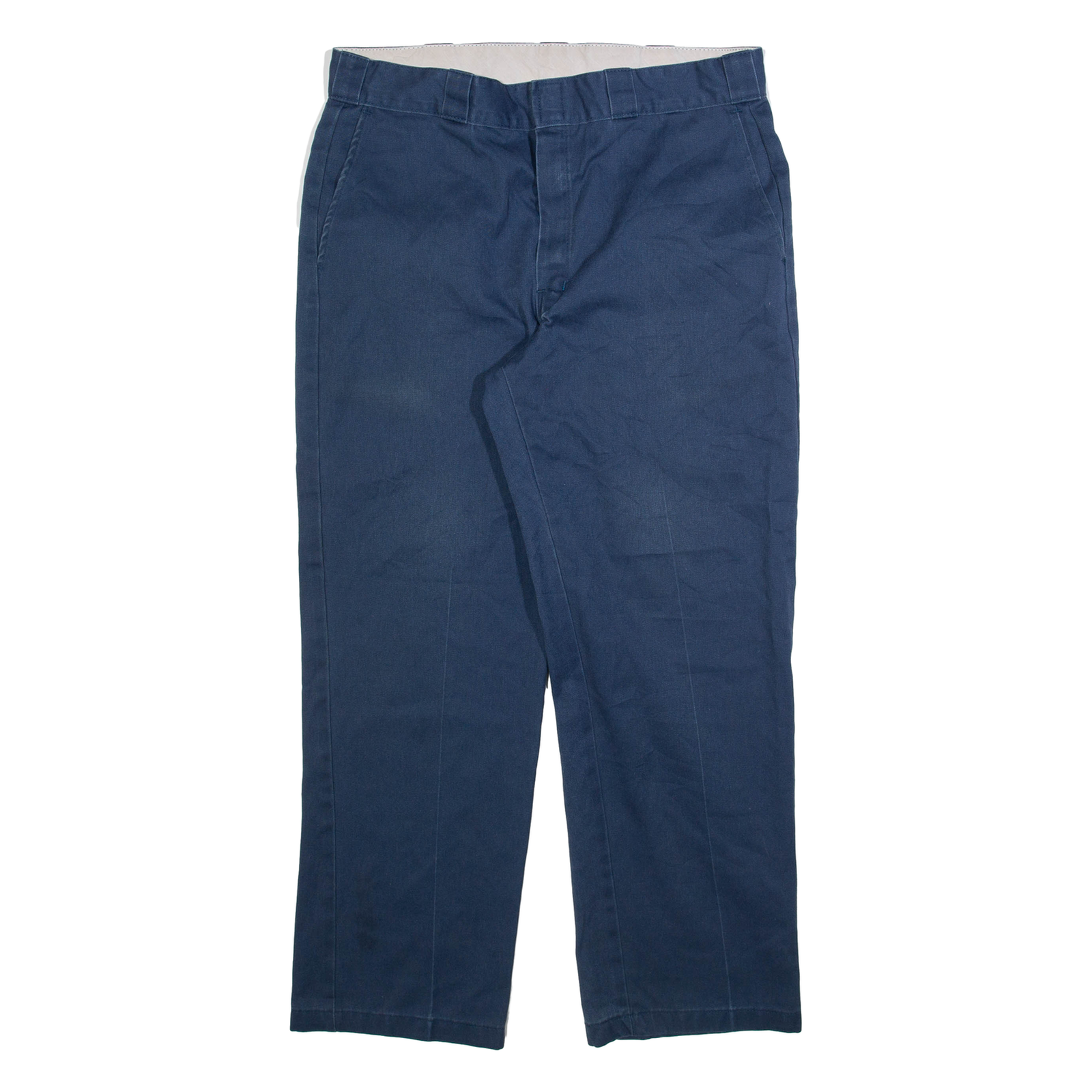 DICKIES Mens Trousers Blue Regular Straight W36 L30 Refurbished - N/A refurbished available on Cerqular