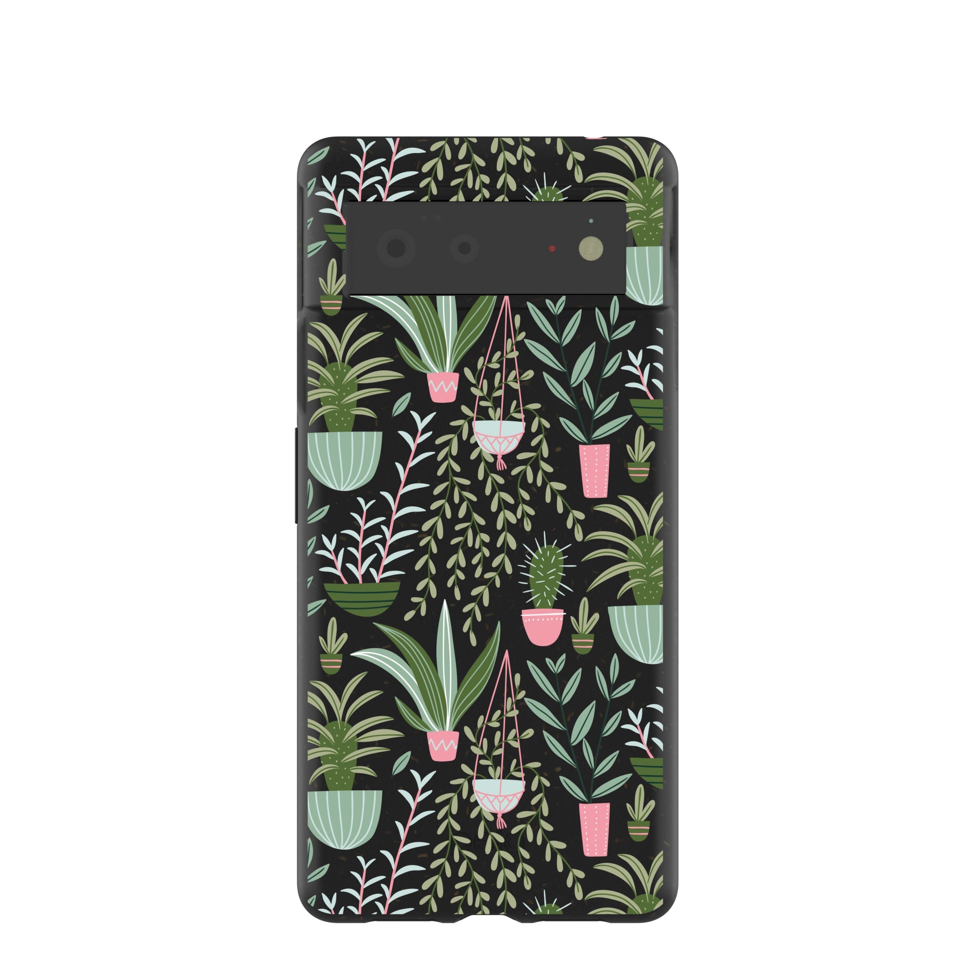 Black Indoor Garden Google Pixel 6 Case Refurbished - Pela Case refurbished available on Cerqular