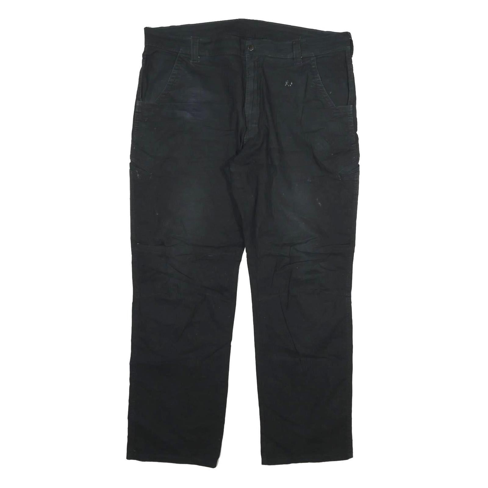 DICKIES Mens Regular Black Cotton Blend Trousers W40 L31 Workwear Zip Closure Refurbished - N/A refurbished available on Cerqular