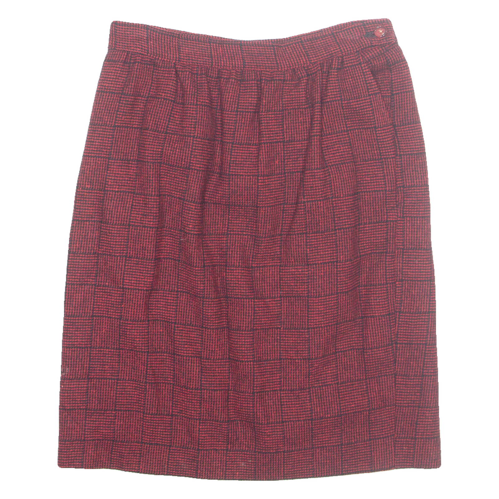 PENDLETON Womens Pencil Skirt Red Midi Wool Gingham S Refurbished - N/A refurbished available on Cerqular