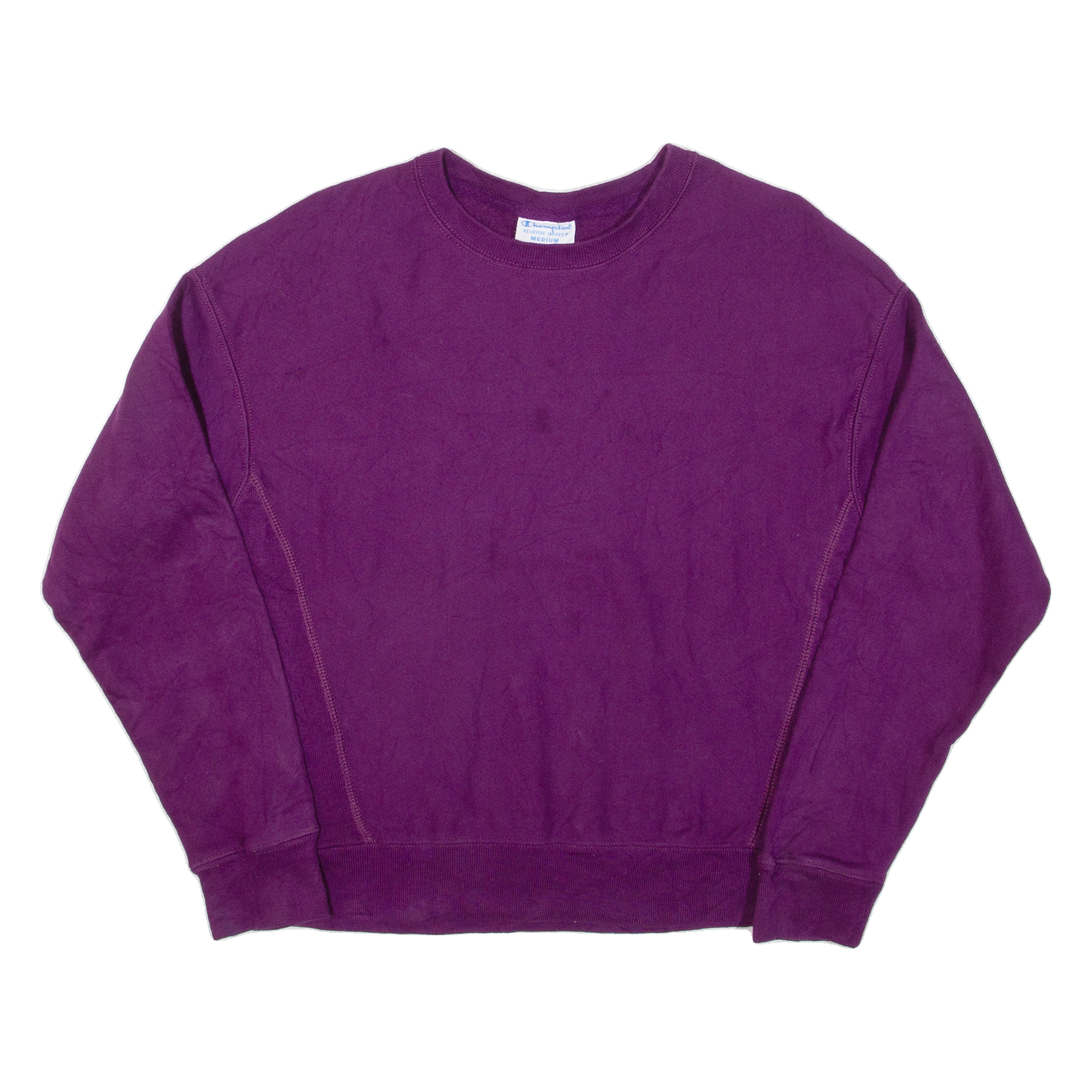 CHAMPION REVERSE WEAVE Womens Sweatshirt Purple M Refurbished - N/A refurbished available on Cerqular