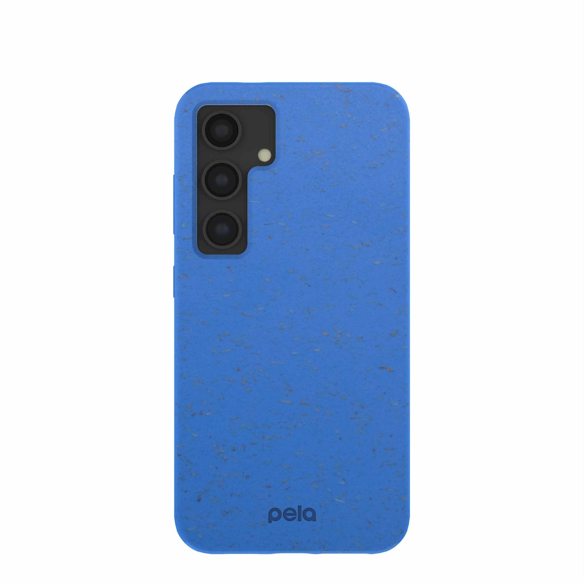 Electric Blue Samsung S24 Phone Case Refurbished - Pela Case refurbished available on Cerqular