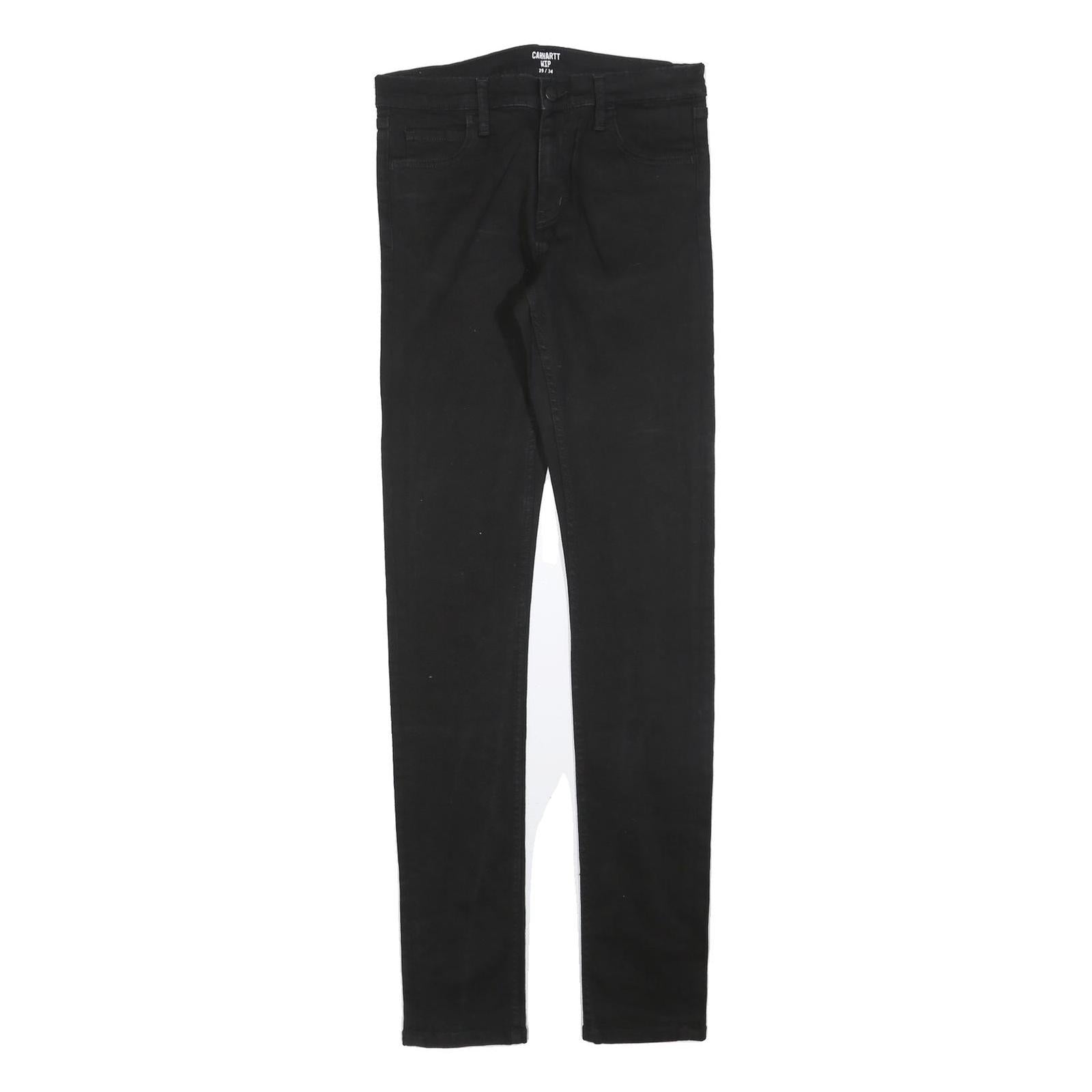 CARHARTT Mens Jeans Black Slim Skinny Denim W29 L34 Stretch Cotton Blend Zip Refurbished - N/A refurbished available on Cerqular
