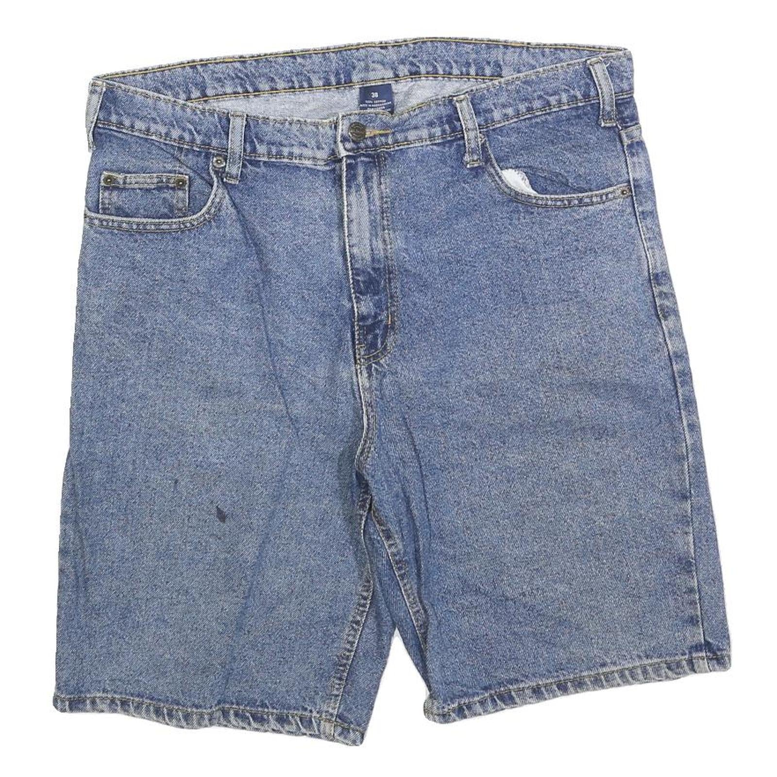 Mens Denim Blue Cotton Blend Shorts XL W38 Classic Casual 5-Pocket Design Refurbished - N/A refurbished available on Cerqular
