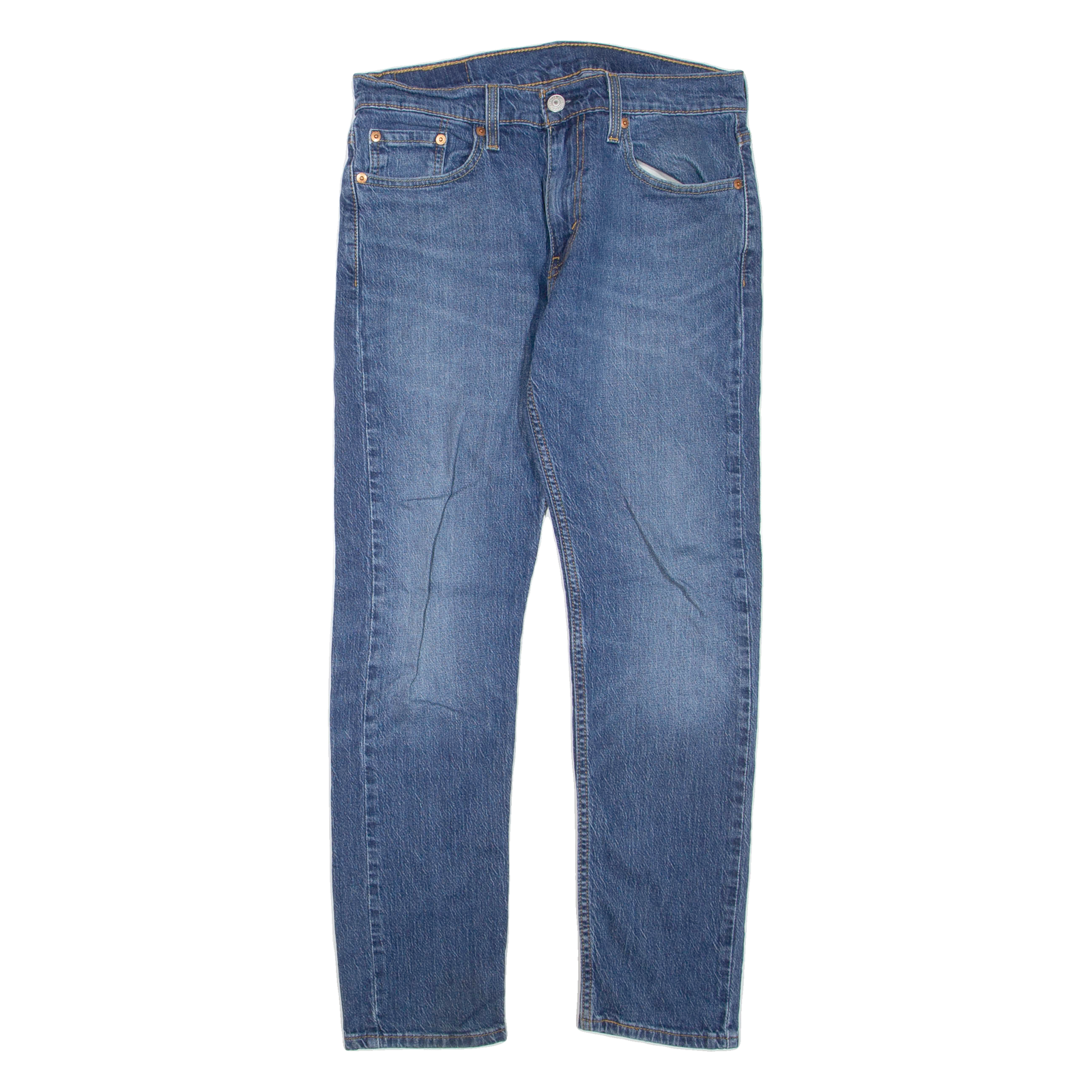 LEVI'S 502 Jeans Mens Blue Regular Tapered Stone Wash W29 L30 Refurbished - N/A refurbished available on Cerqular