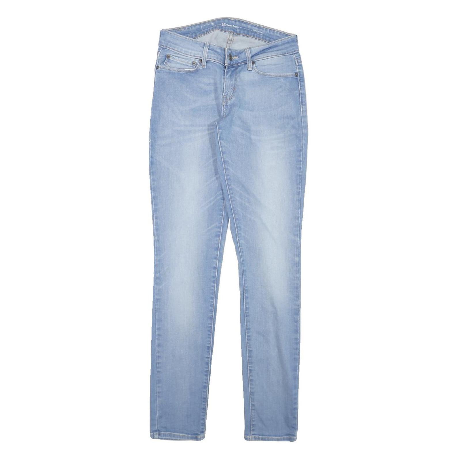 LEVI'S Womens Slim Light Blue Denim Jeans W25 L29 Stylish Comfort Zip Closure Refurbished - N/A refurbished available on Cerqular