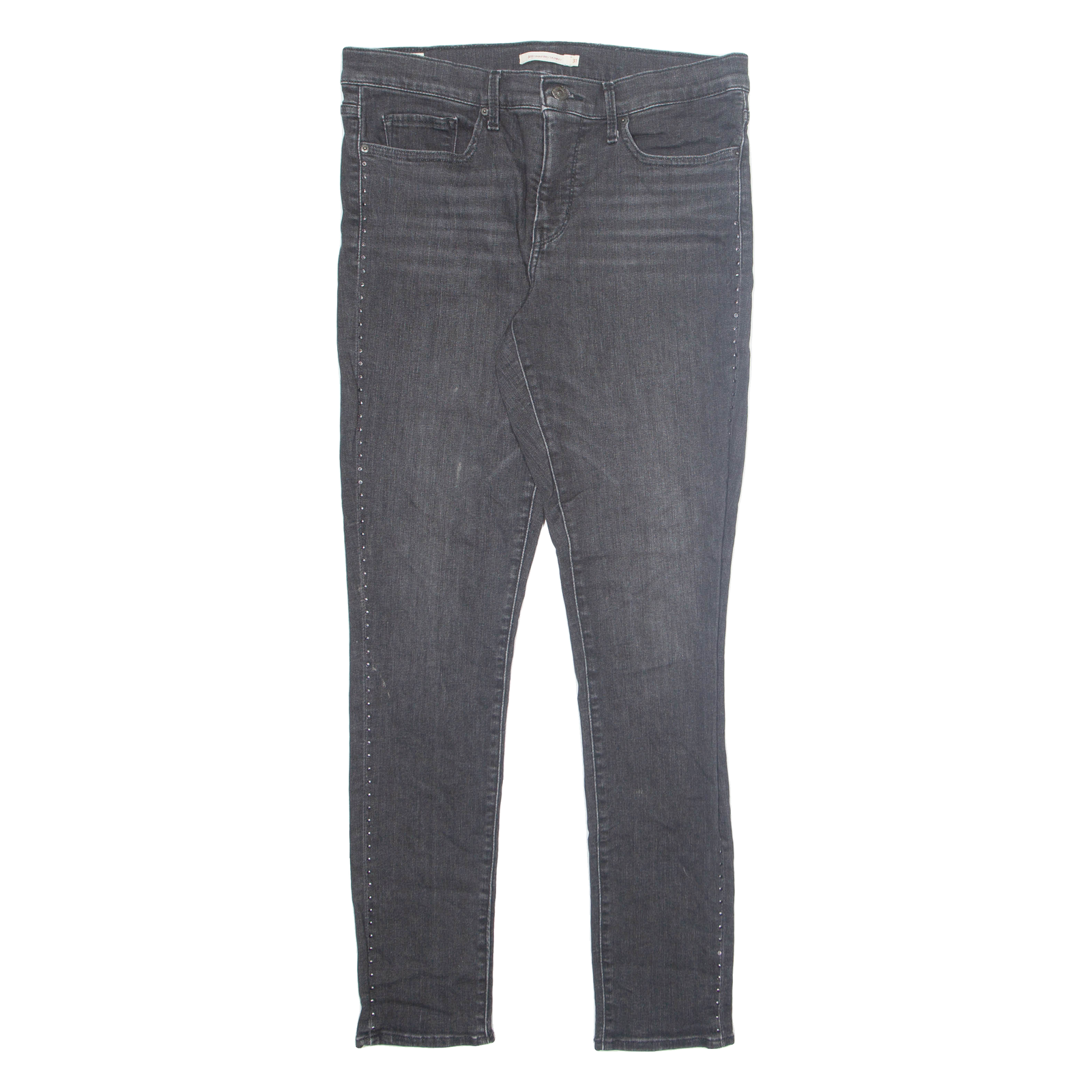 LEVI'S 311 BIG E Womens Jeans Green Regular Skinny Stone Wash W31 L32 Refurbished - N/A refurbished available on Cerqular