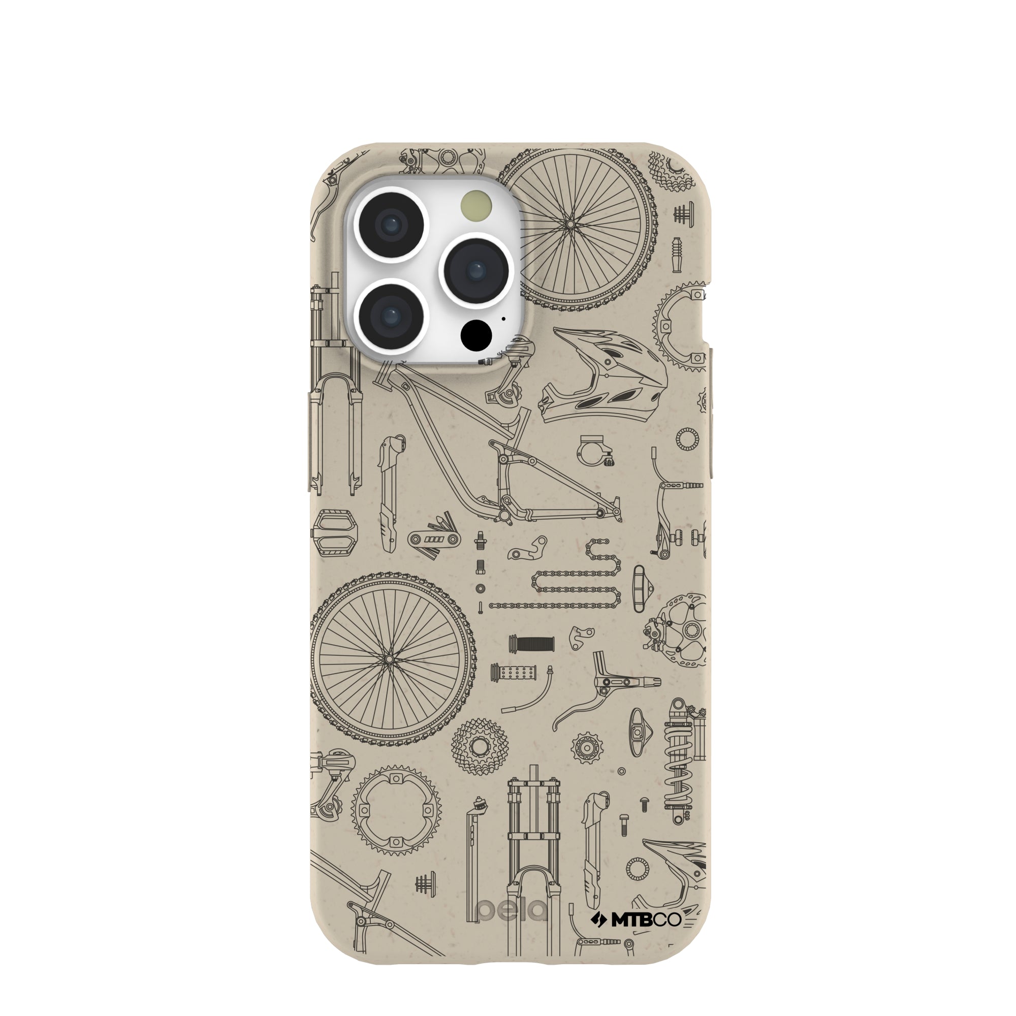 London Fog Changing Gears MTBCO iPhone 15 Pro Max Case Refurbished - Pela Case refurbished available on Cerqular