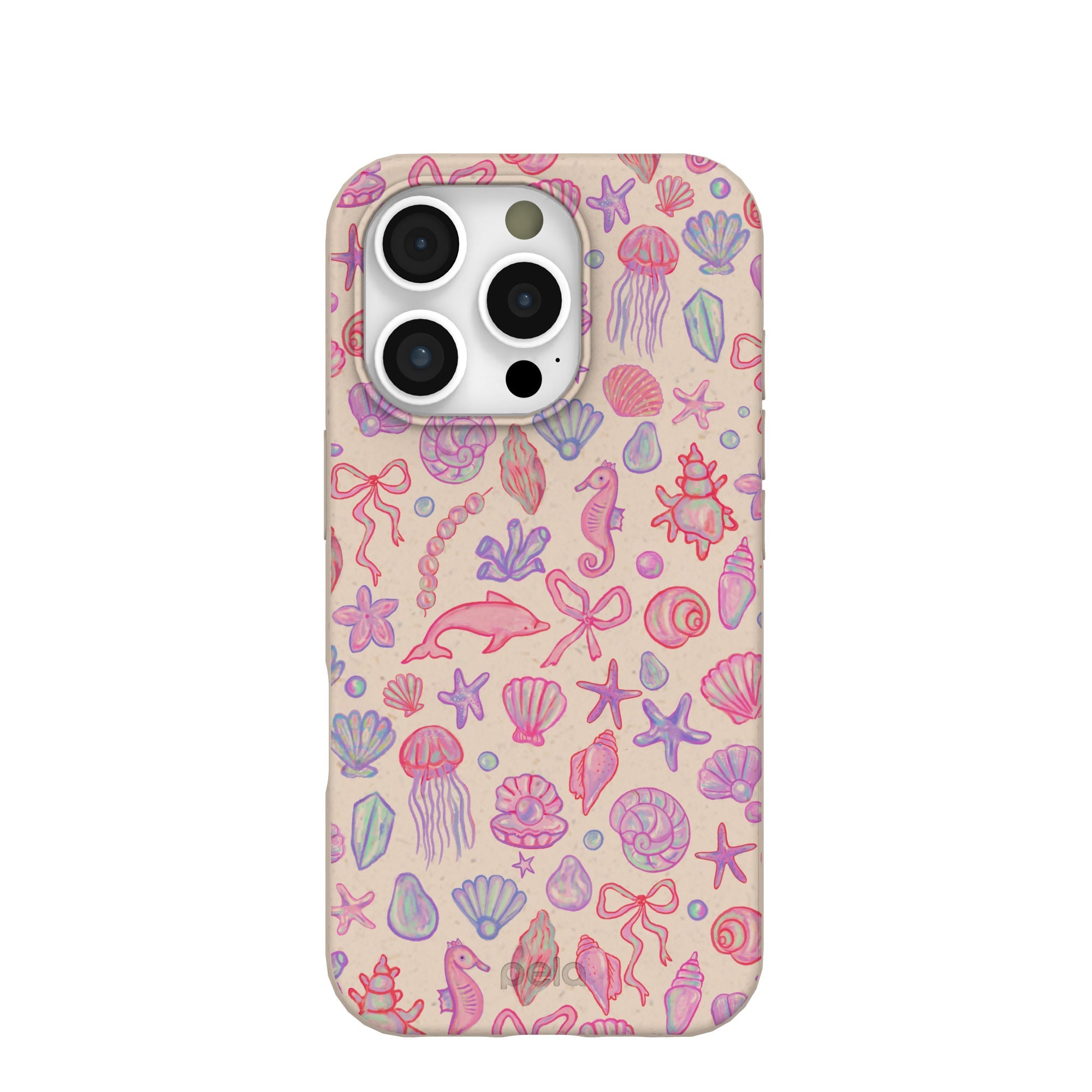 Seashell Mermaid Dreams iPhone 16 Pro Case Refurbished - Pela Case refurbished available on Cerqular