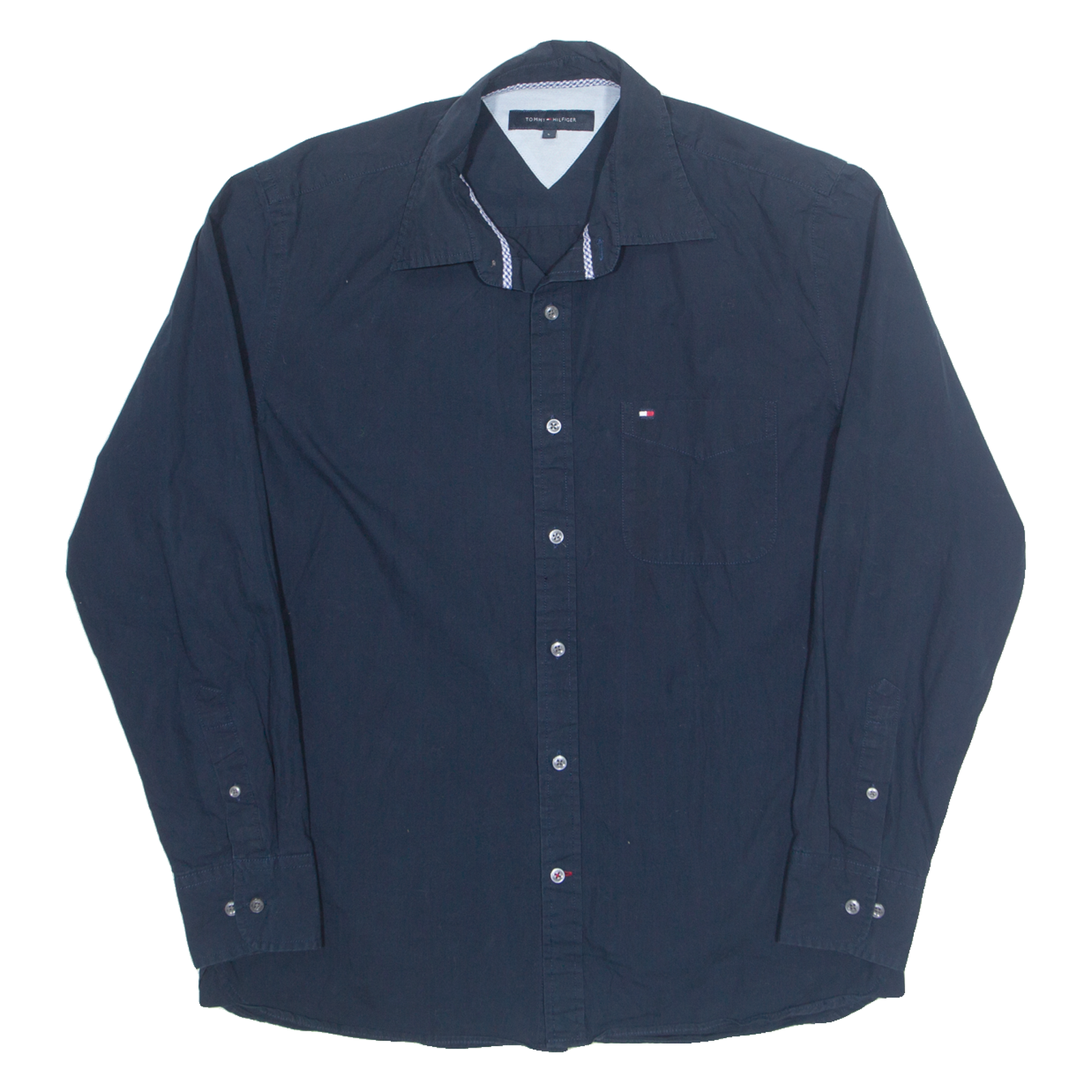 TOMMY HILFIGER Mens Formal Shirt Blue Long Sleeve L Refurbished - N/A refurbished available on Cerqular