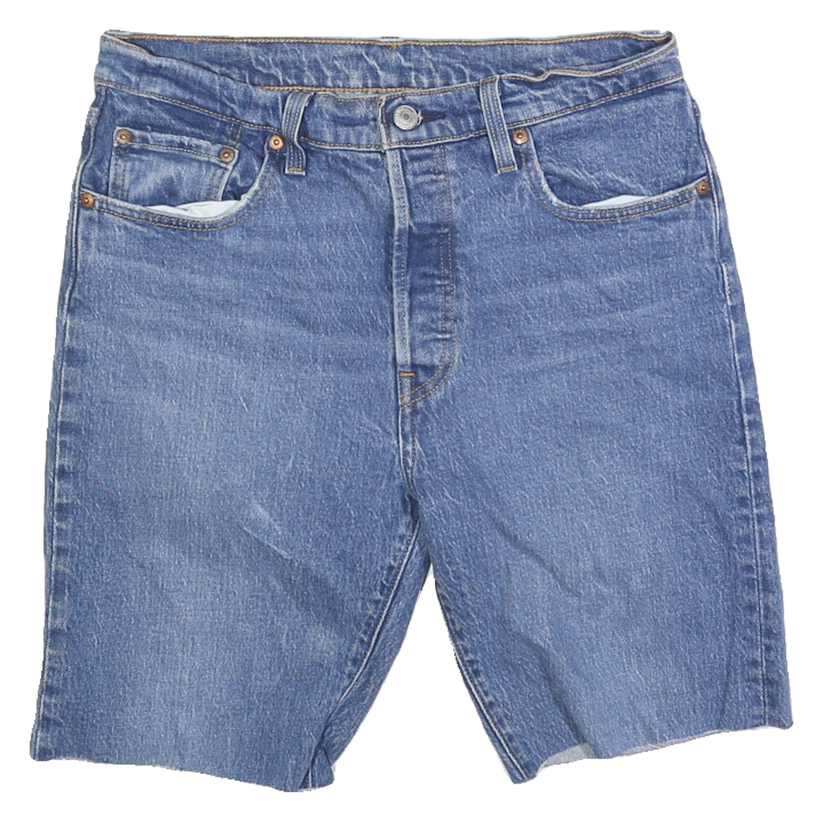 LEVI'S Womens Denim Blue Cotton Casual Shorts Size S W28 Classic Fit Refurbished - N/A refurbished available on Cerqular